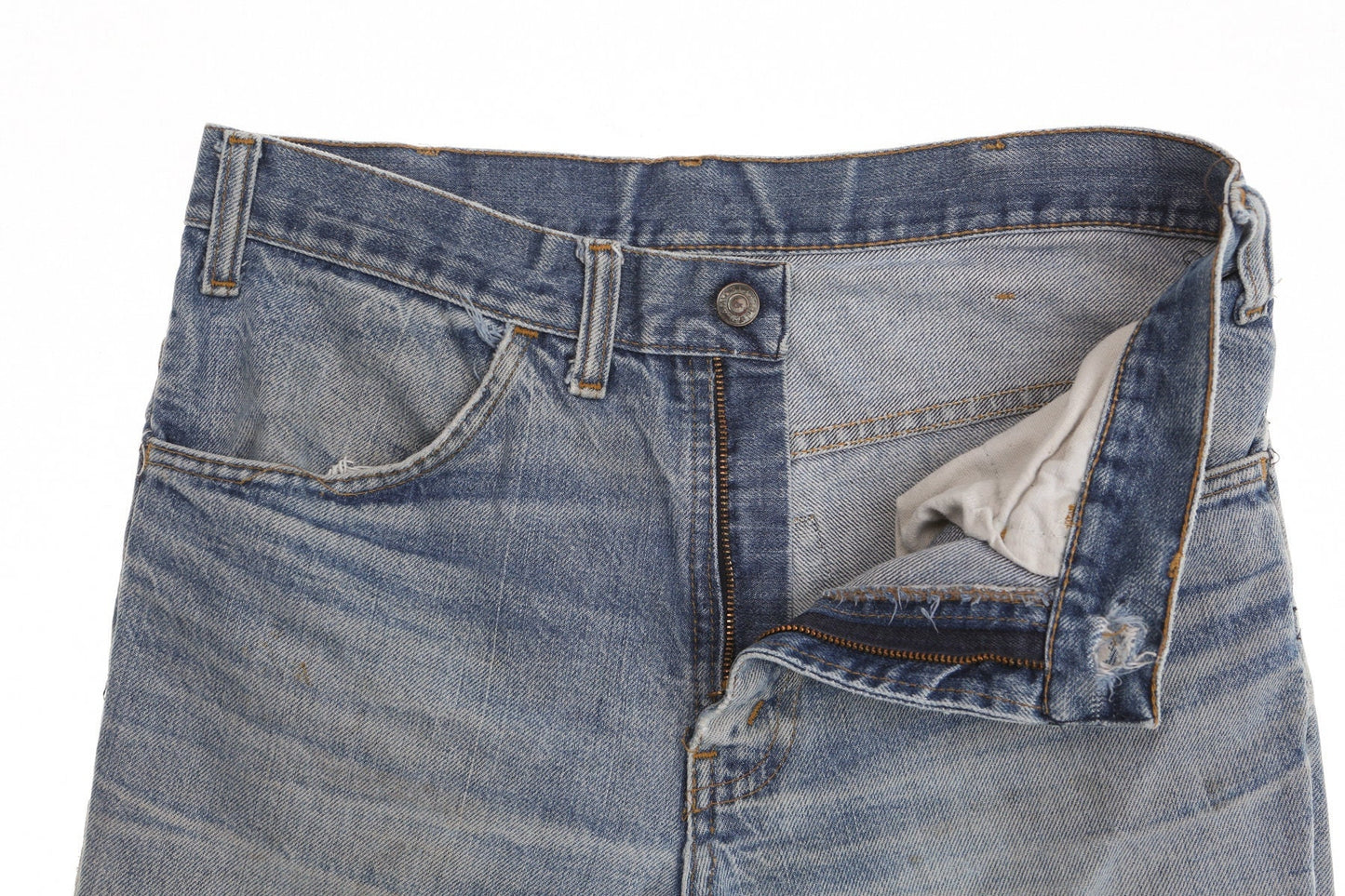 Vintage 517 70's jeans levi's denim pants hippie bell bottom light wash