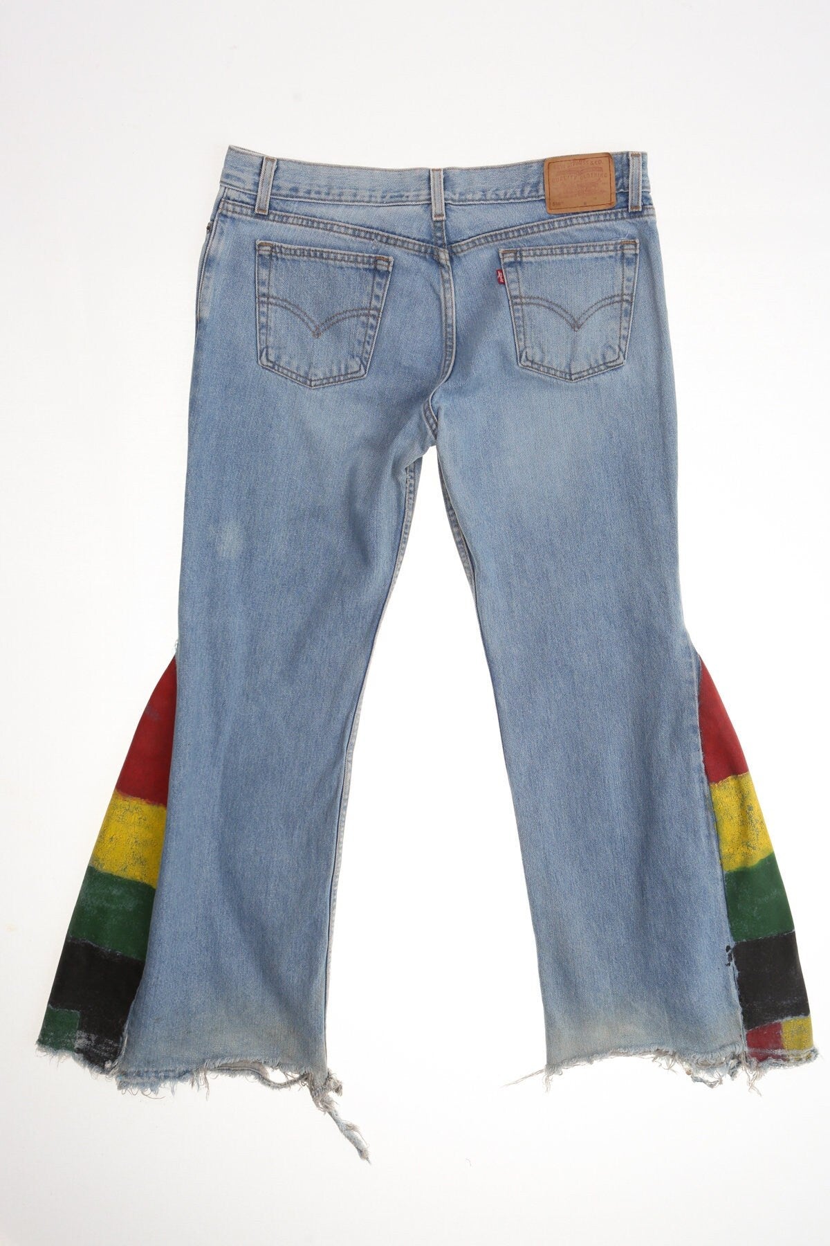 Vintage bell bottom levi's 510 jeans denim pants costume made 70's hippie