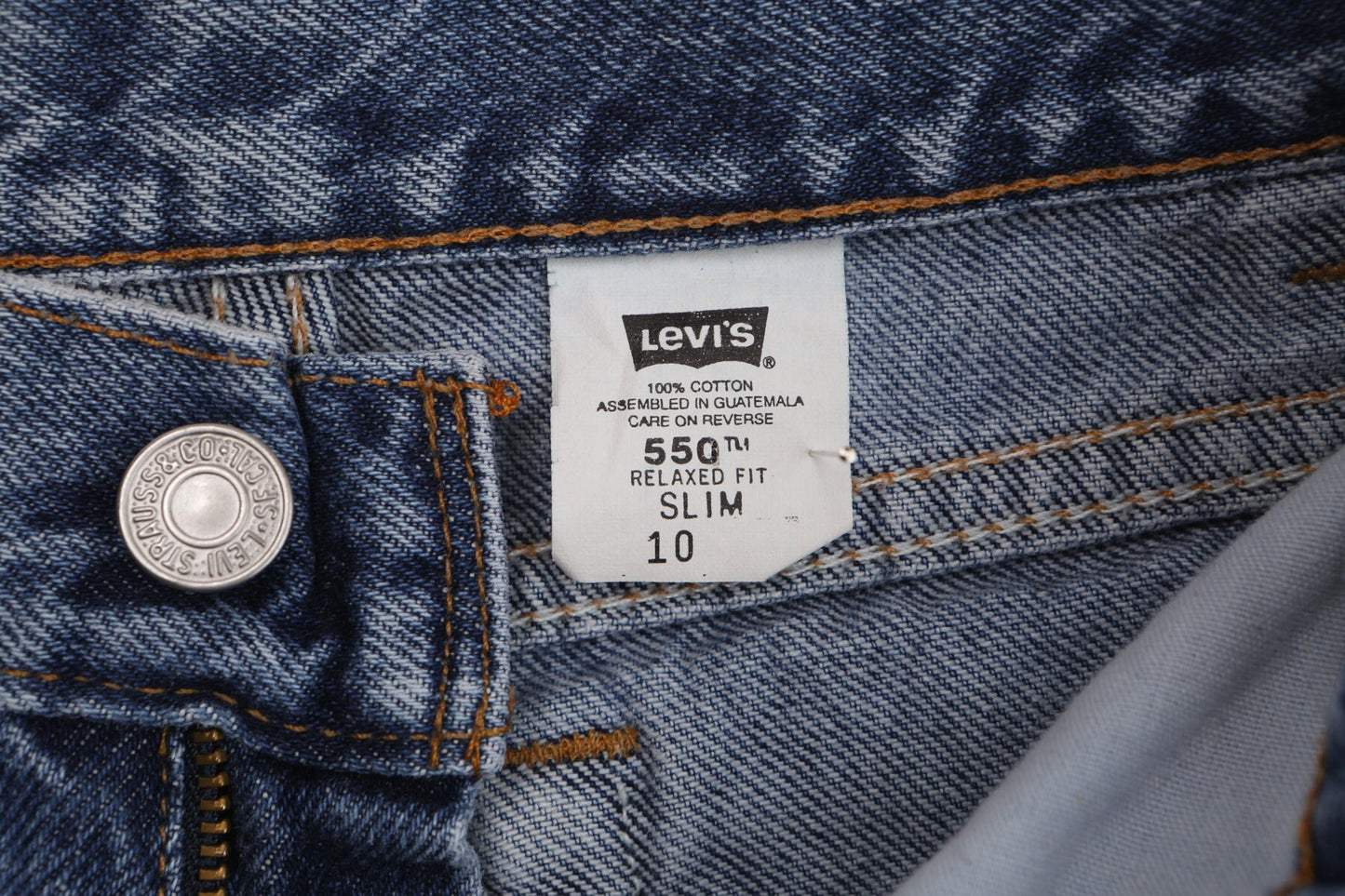 Vintage 550 levi's jeans denim pants 90's relaxed fit slim men 10