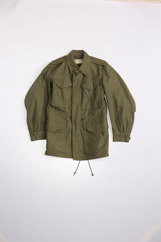 Vintage military field jacket army green men 70's vietnam