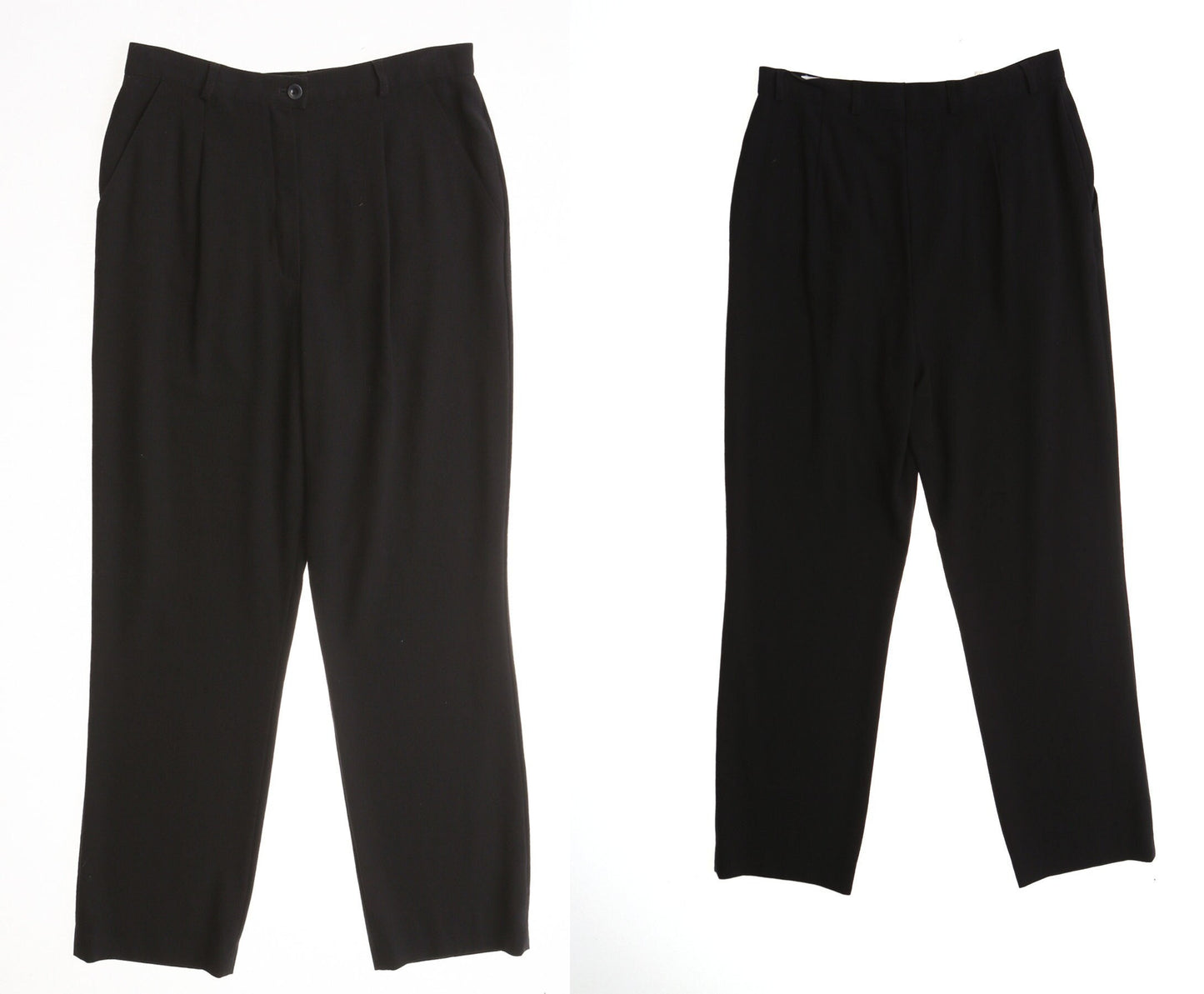 Escada women black pants high waist 36 size casual y2k