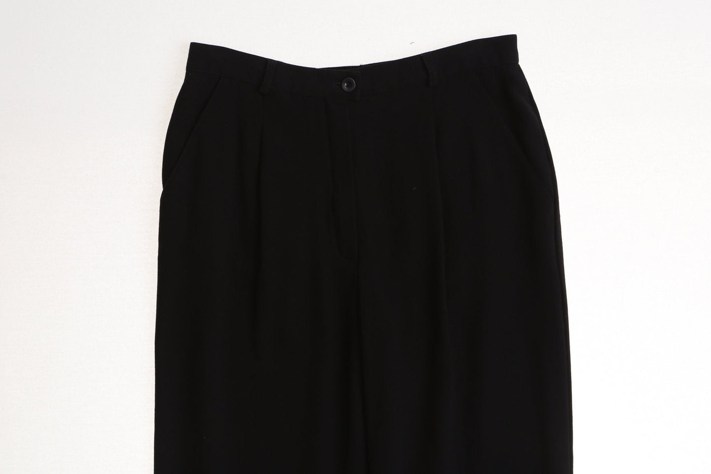 Escada women black pants high waist 36 size casual y2k