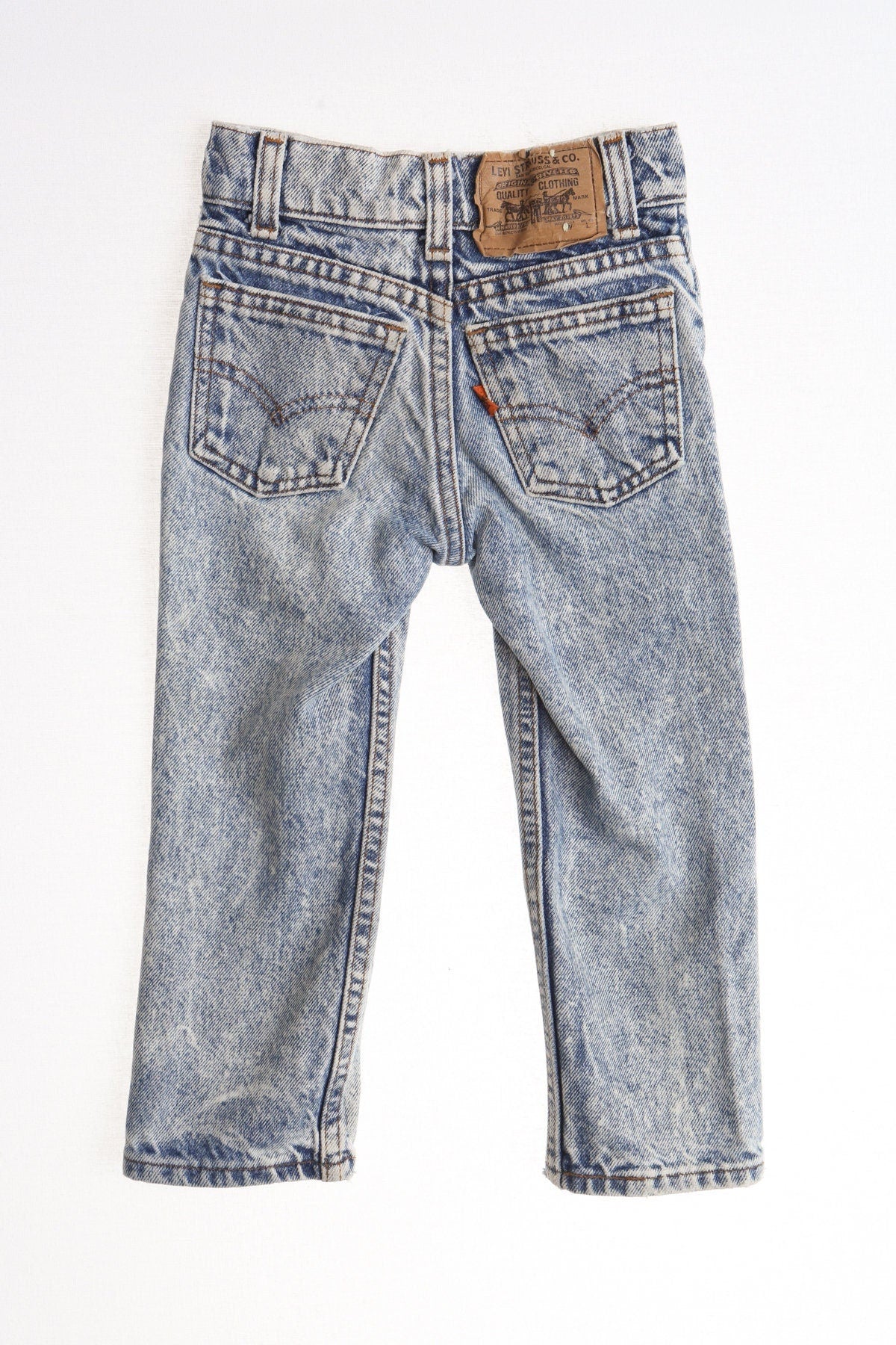 Vintage kids levi's denim pants jeans stonewashed 90's 18 waist