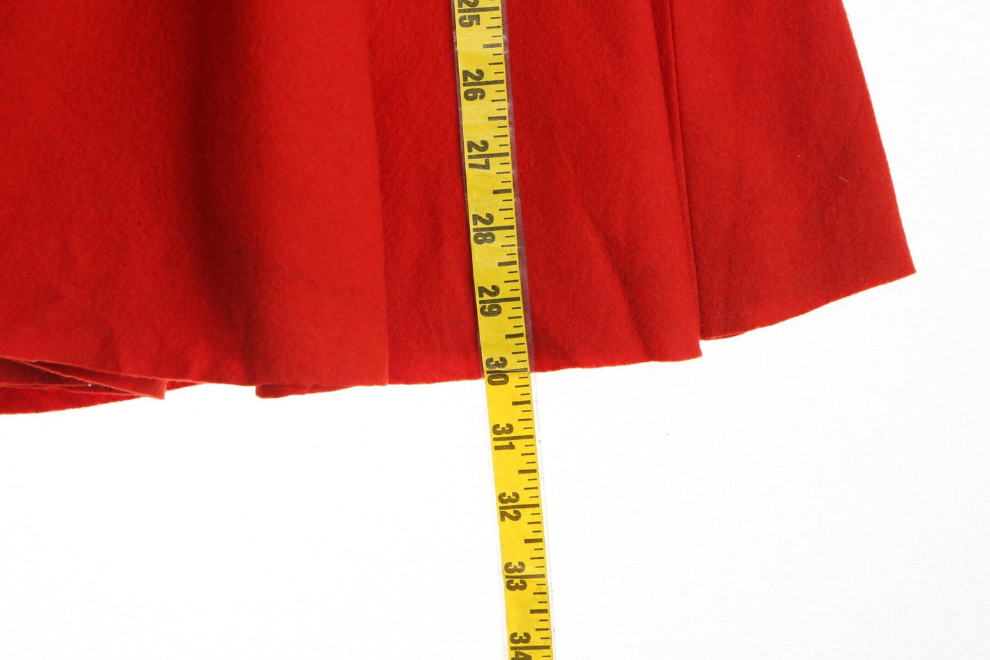 Vintage red rockabilly 50's circle poodle skirt women 40's rock and roll