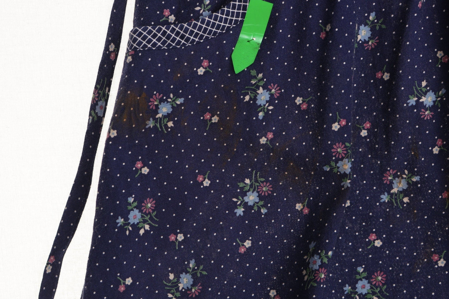 Vintage blue floral print gunne sax women skirt prairie 70's boho patchwork