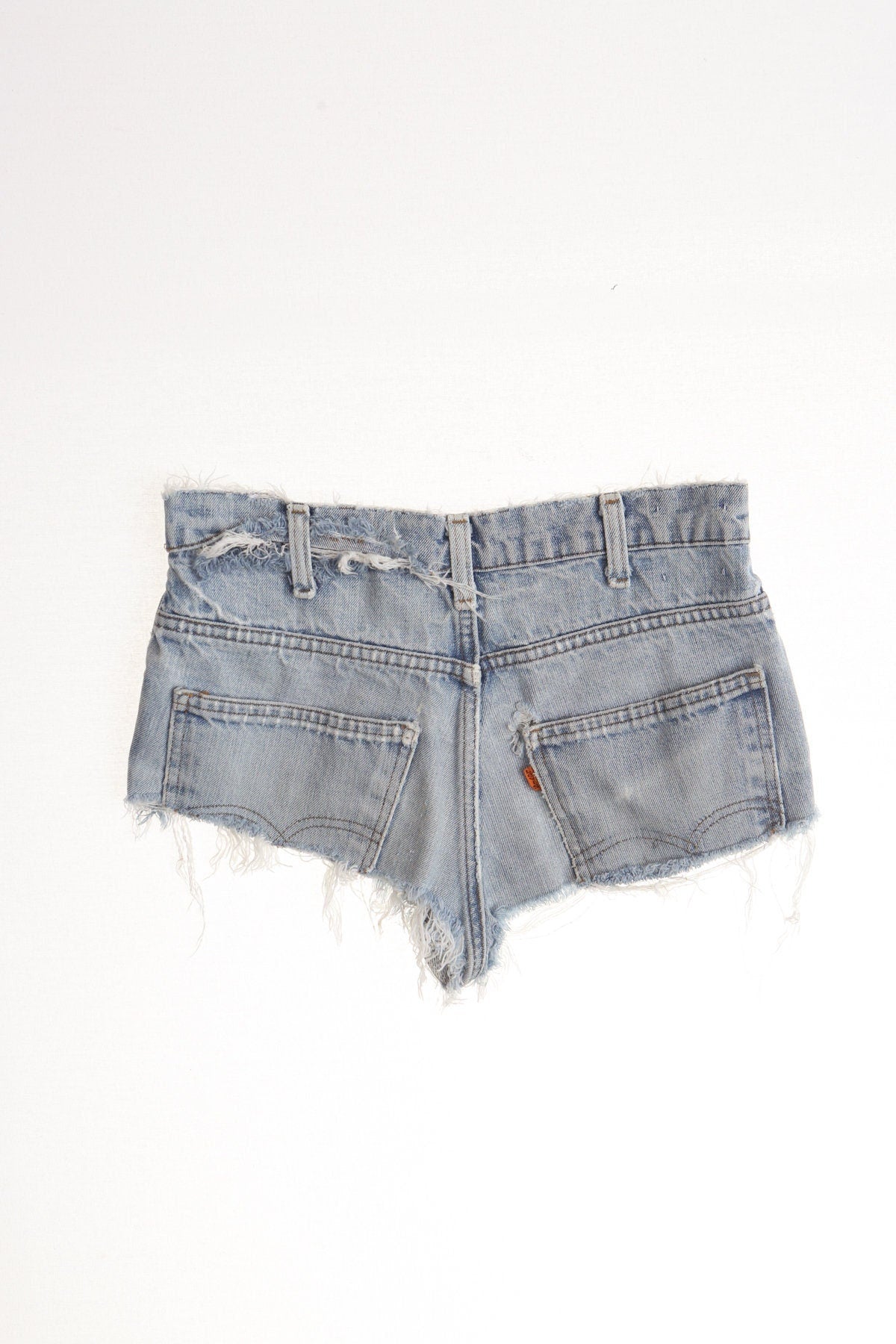 Daisy dukes high waist levi's vintage denim short 90's blue women high seam 80's sexy