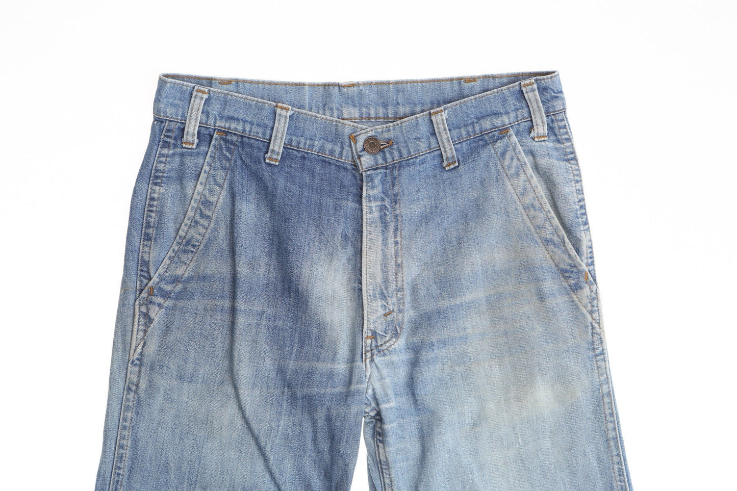 Vintage levi's blue men bell bottom pants 70's orange tab hippie boho