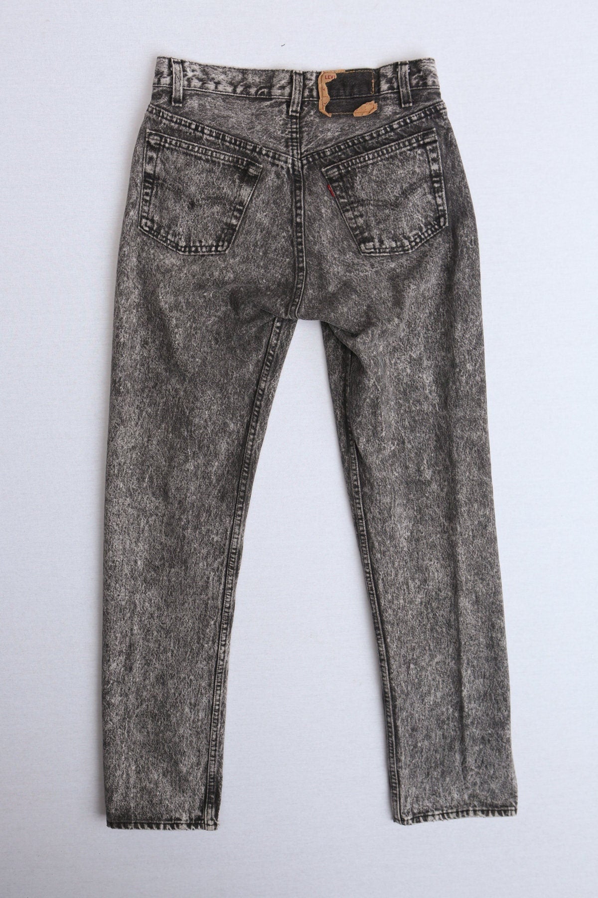 Vintage 501 levi's jeans 90's stonewashed black white men rare denim pants