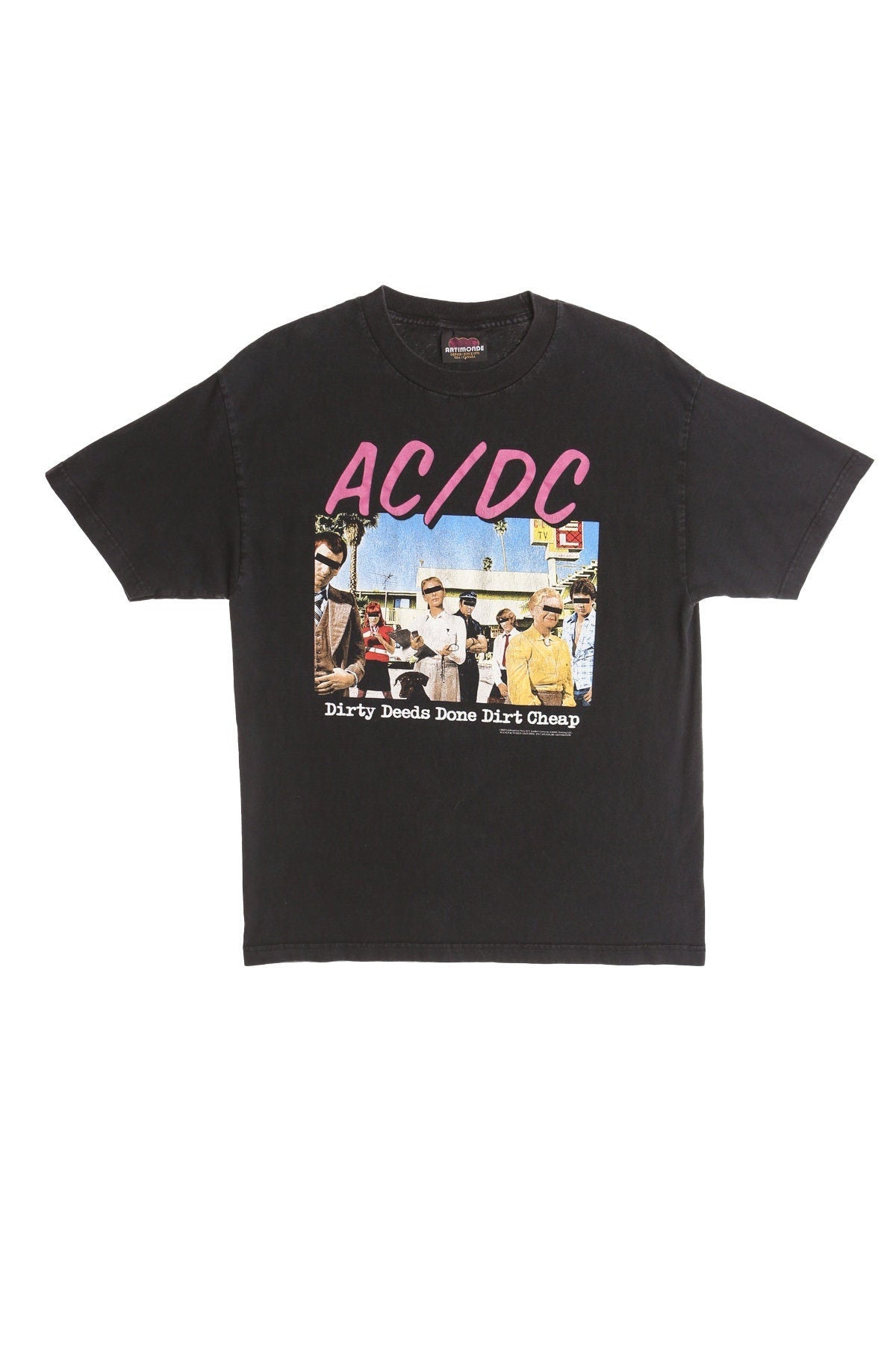 Vintage rock ac dc t-shirt 90's artimonde dirty deeds