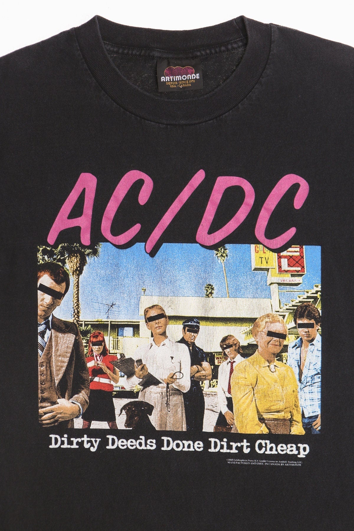 Vintage rock ac dc t-shirt 90's artimonde dirty deeds
