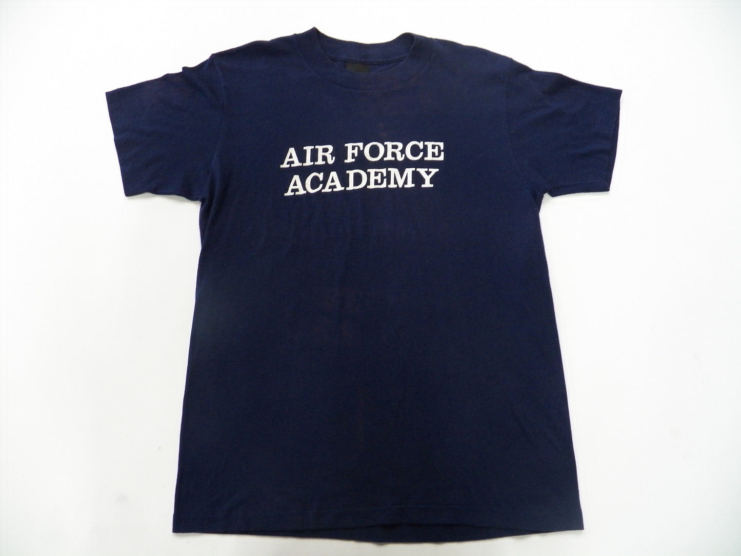 Navy blue vintage t-shirt air force academy graphic 70s military usa
