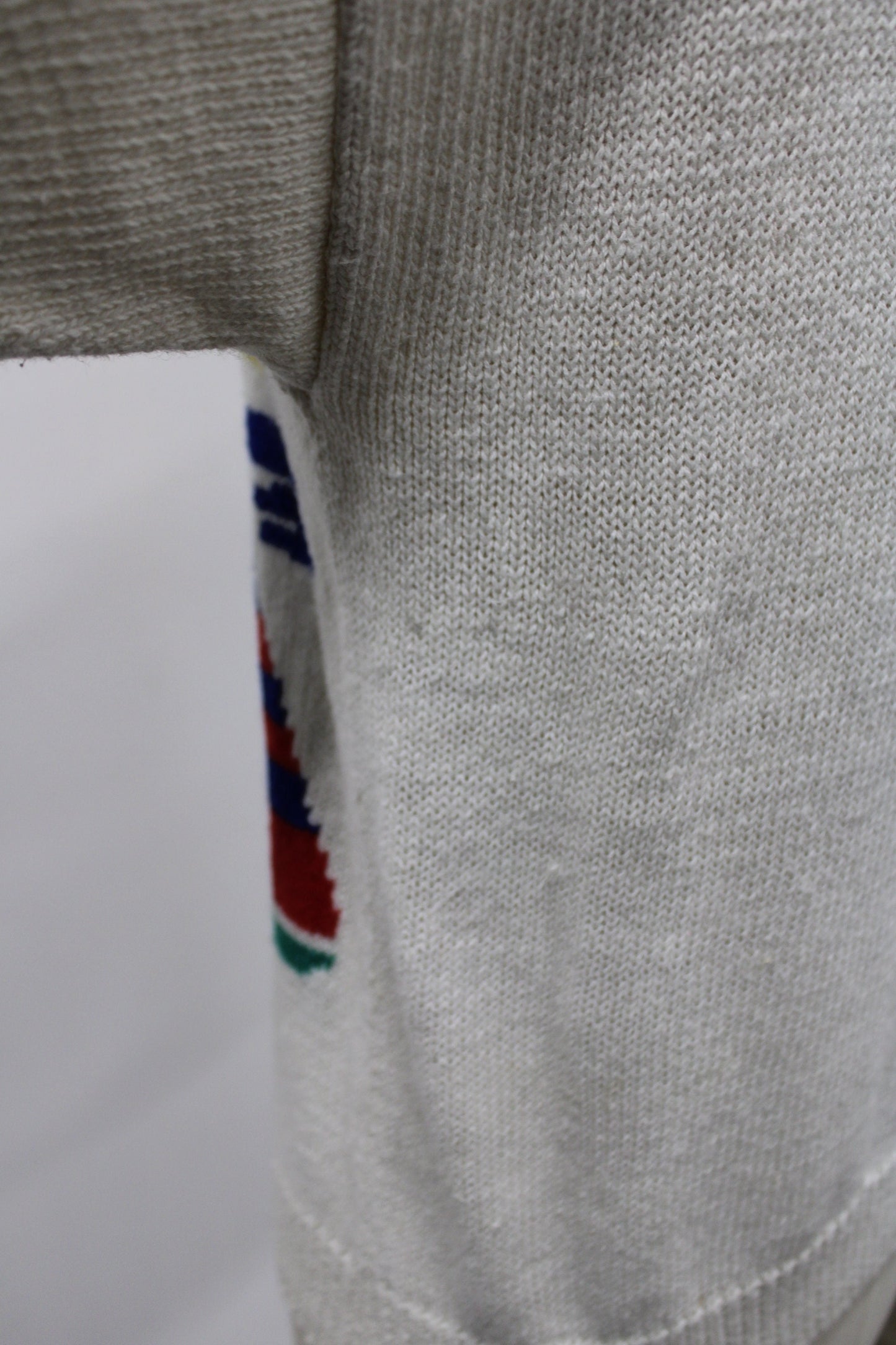 Women 90's boats print short sleeve crew neck sweater casual beach flag ship cardigan