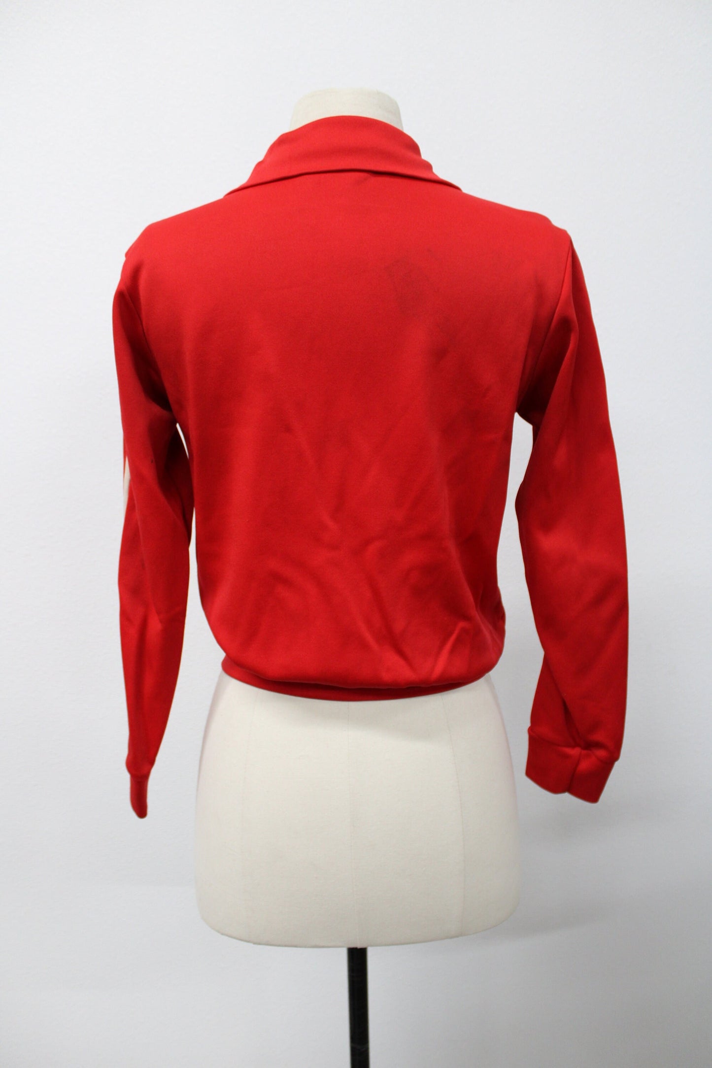 Vintage adidas red jogging top 70's striped men women 152