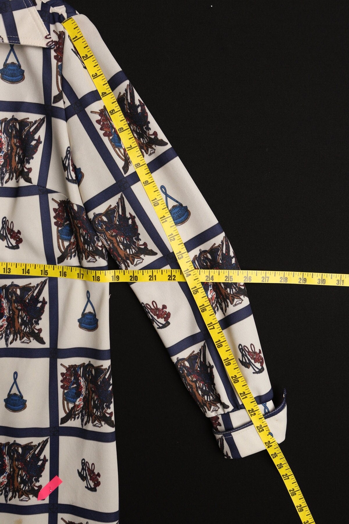 Vintage 70's summer beige casual dress women 60's mod neck tie scarf