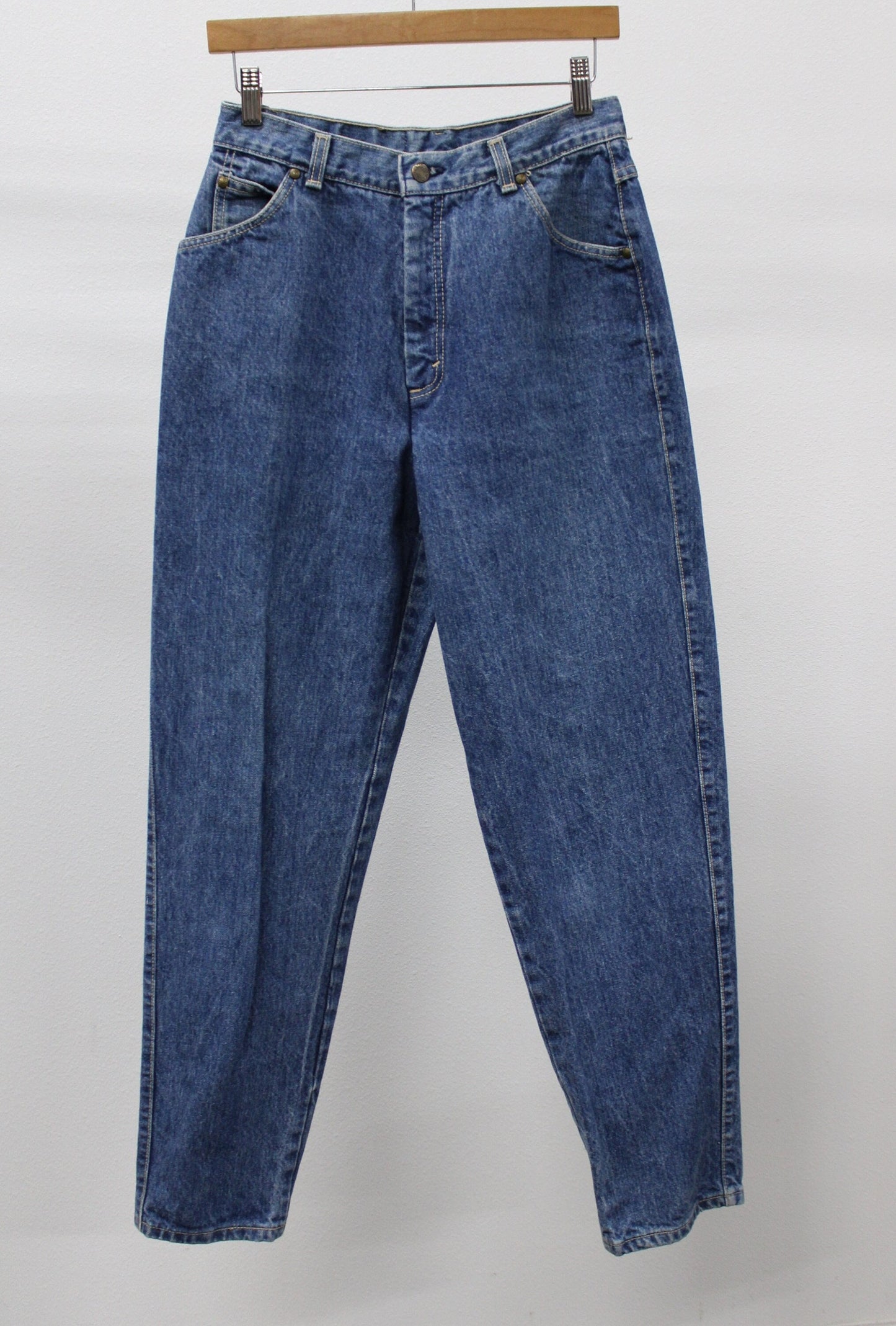Levi's high waist jeans made in usa size 12 medium wash women vintage relaxed fit