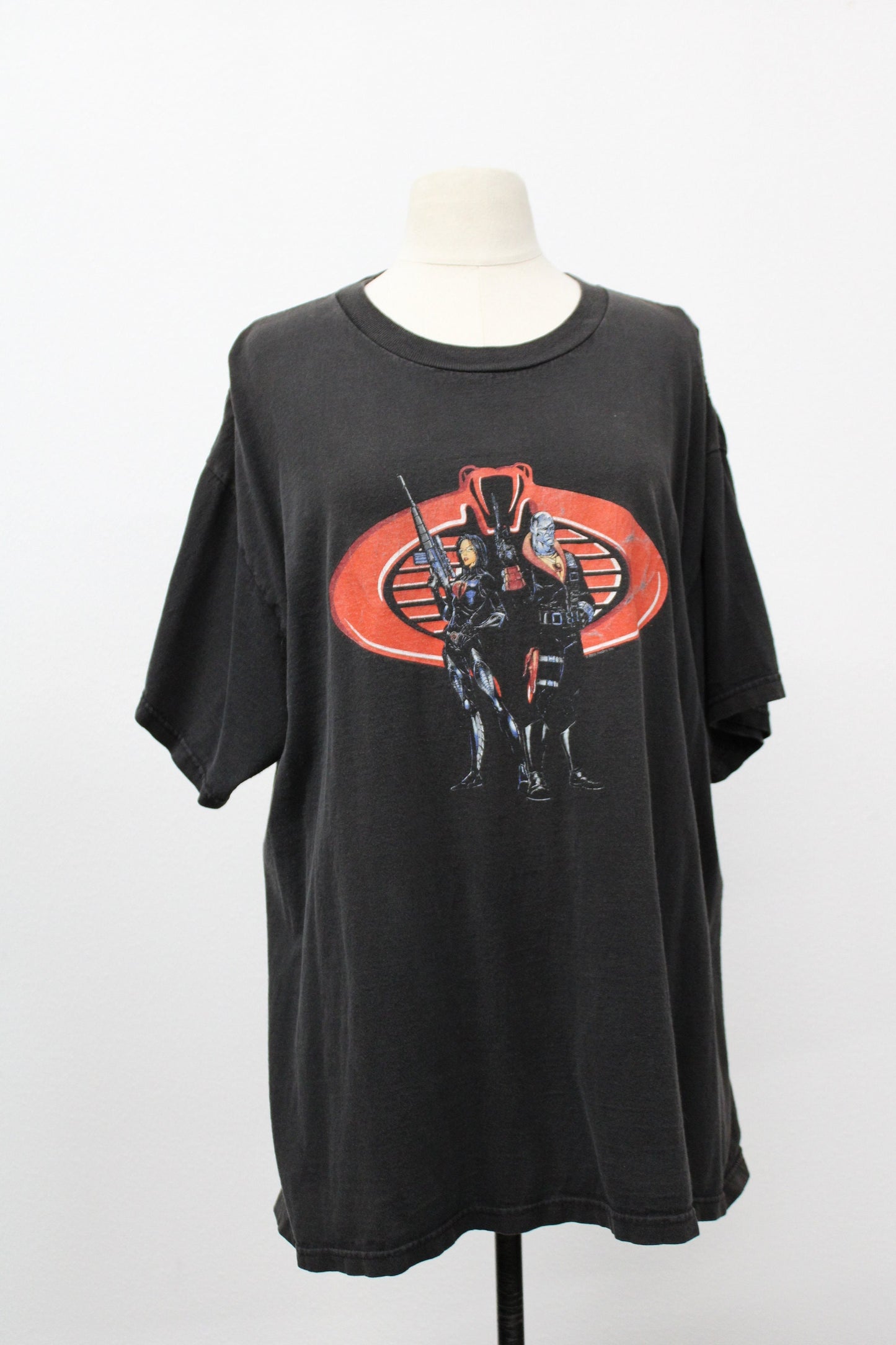 G i joe vintage t-shirt black the rise of cobra retaliation rare anime cartoon