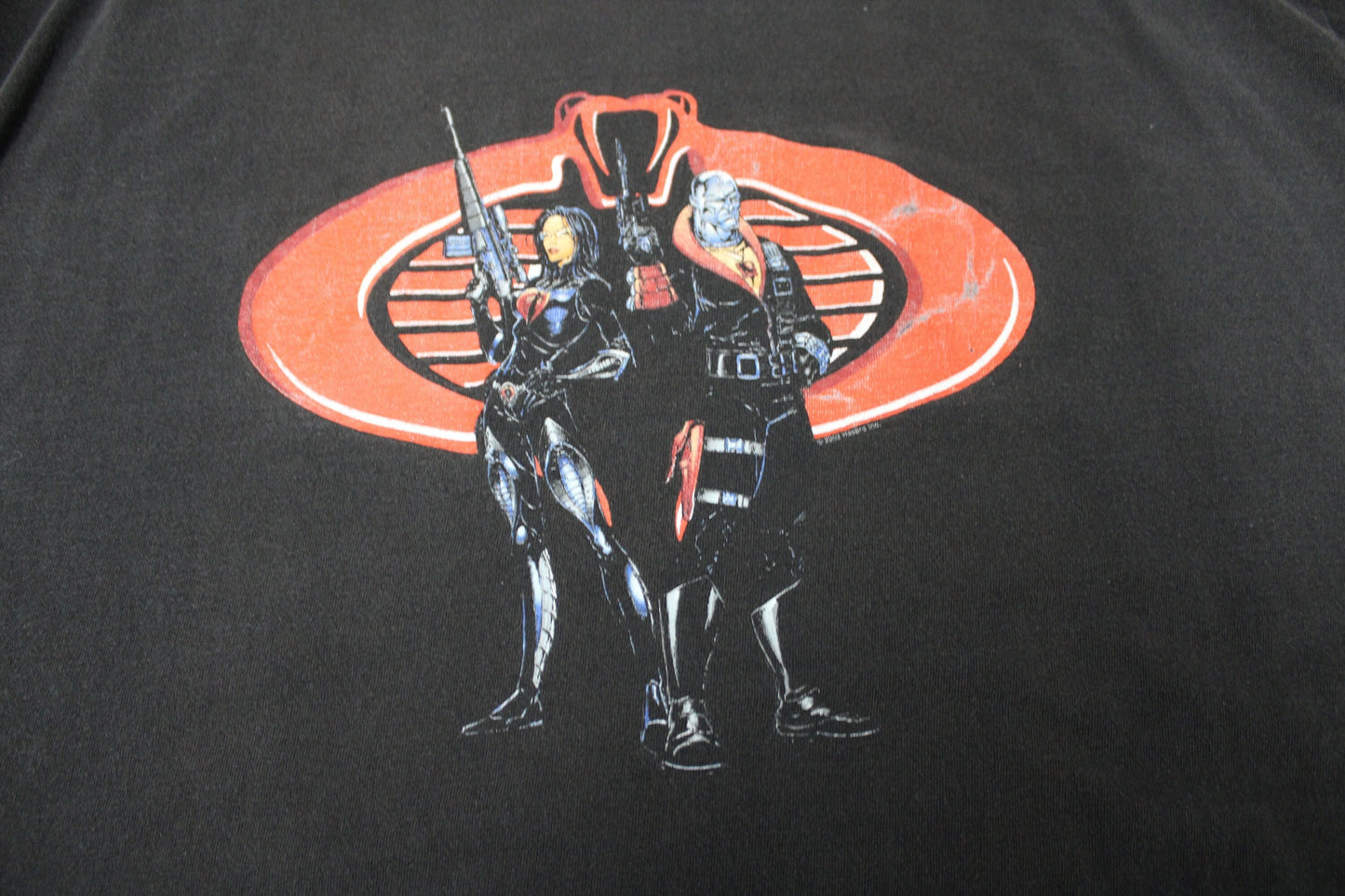 G i joe vintage t-shirt black the rise of cobra retaliation rare anime cartoon
