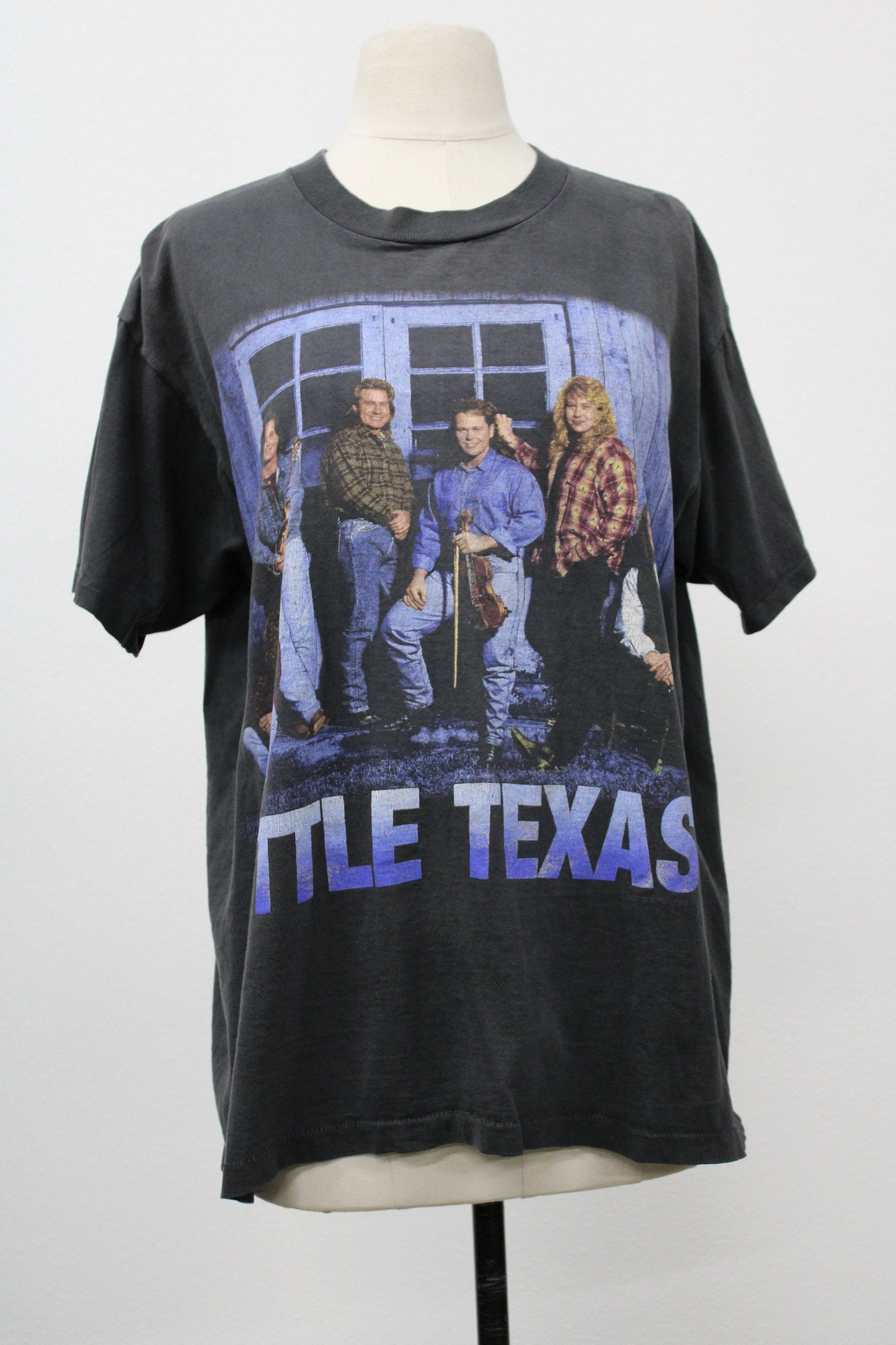 Country music tour little texas graphic t-shirt band black vintage rare usa