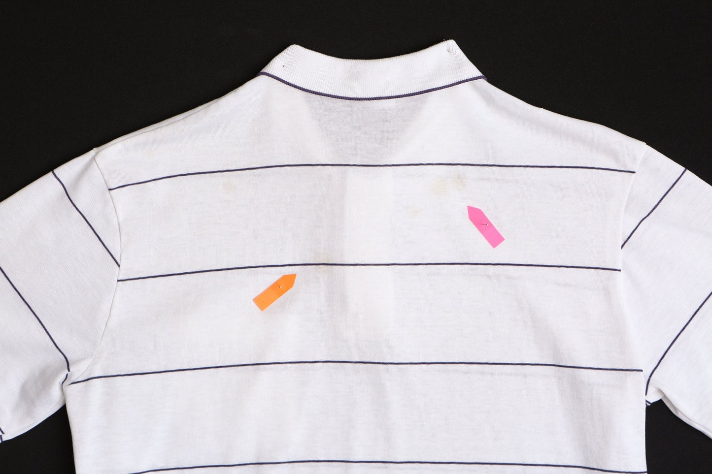 Polo golf tennis striped shirt white men 90's y2k windridge