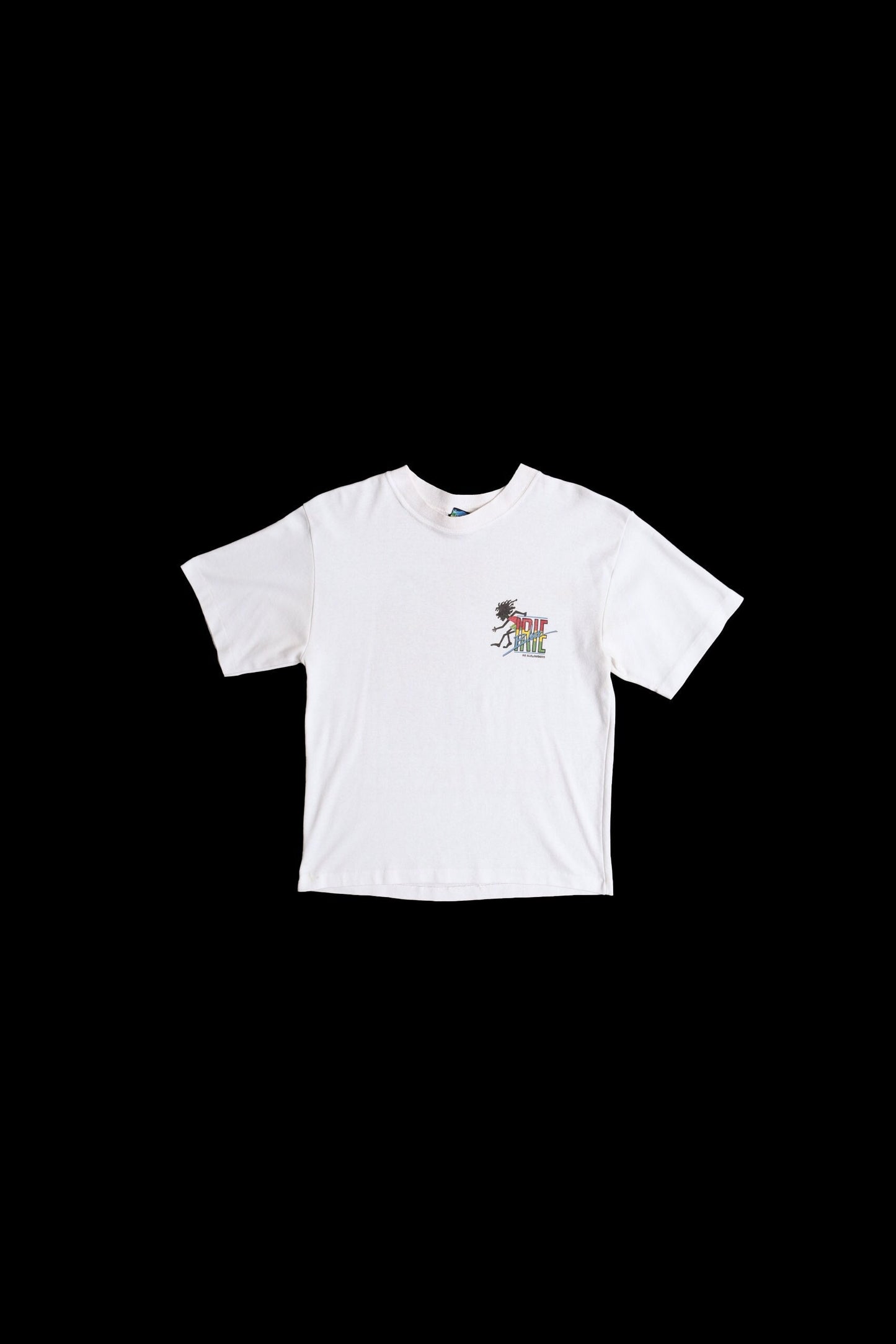 Bob marley vintage wake up and live irie blue music t-shirt white reggae fest 90's