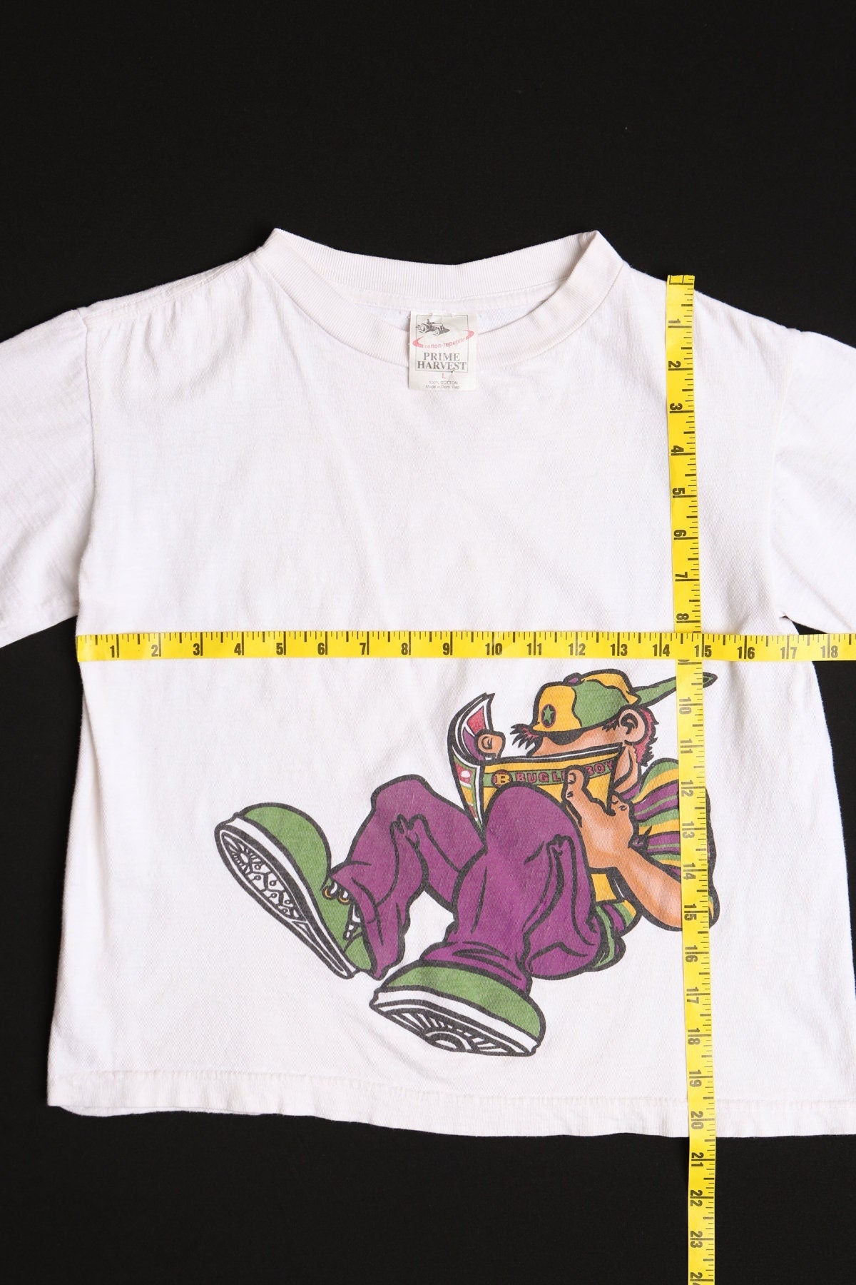 Vintage y2k bugle boy graphic shirt white street l 2000 90's