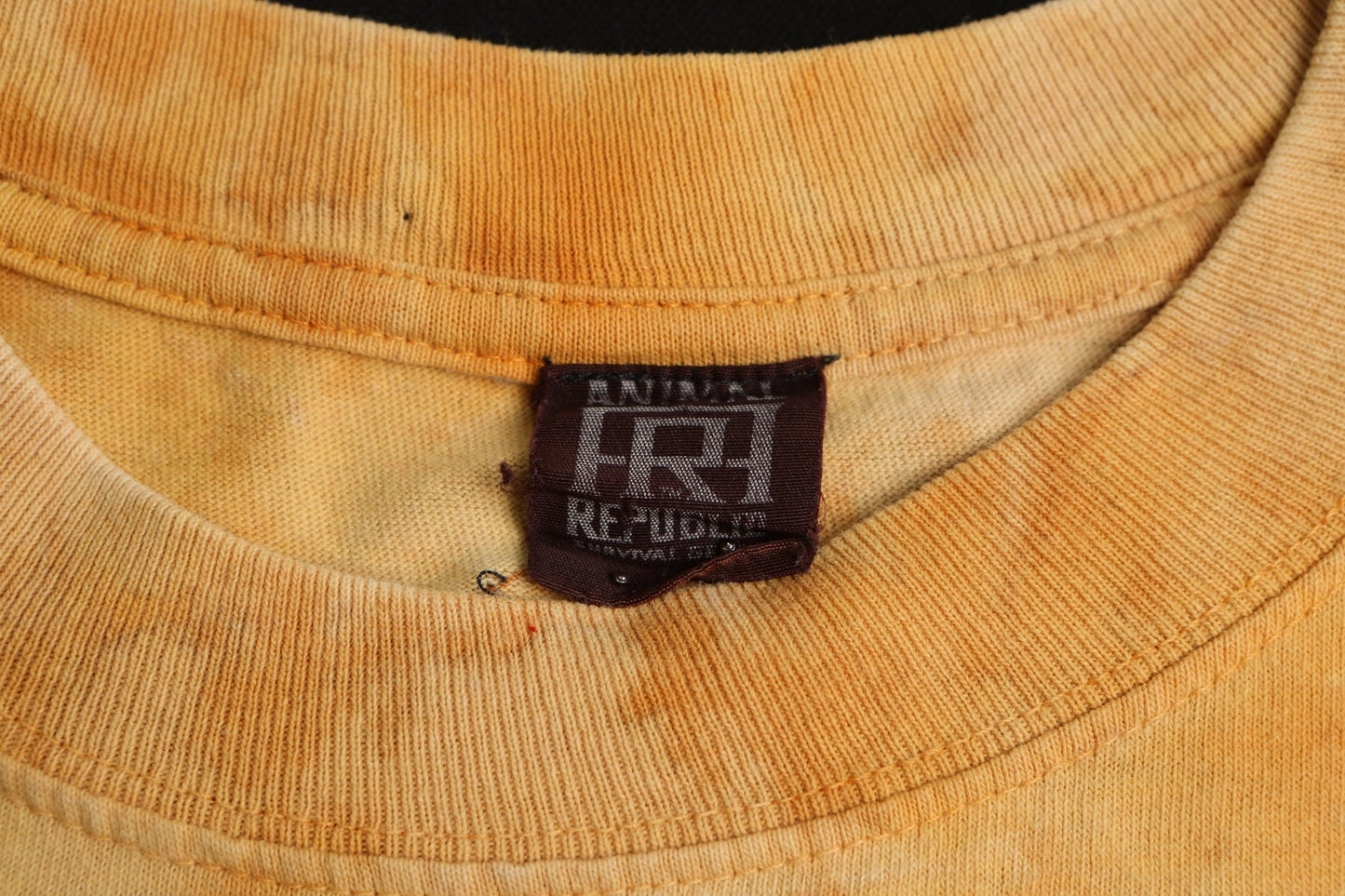 Vintage bengal tiger animal republic survival gear asia 1991 collectors edition 90's tie dye yellow refuge