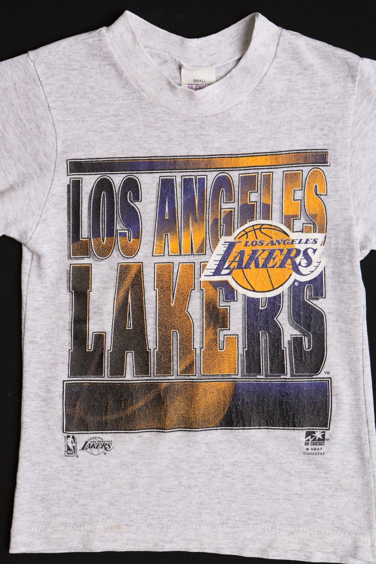 Vintage los angeles lakers graphic shirt gray basketball nba y2k made in usa