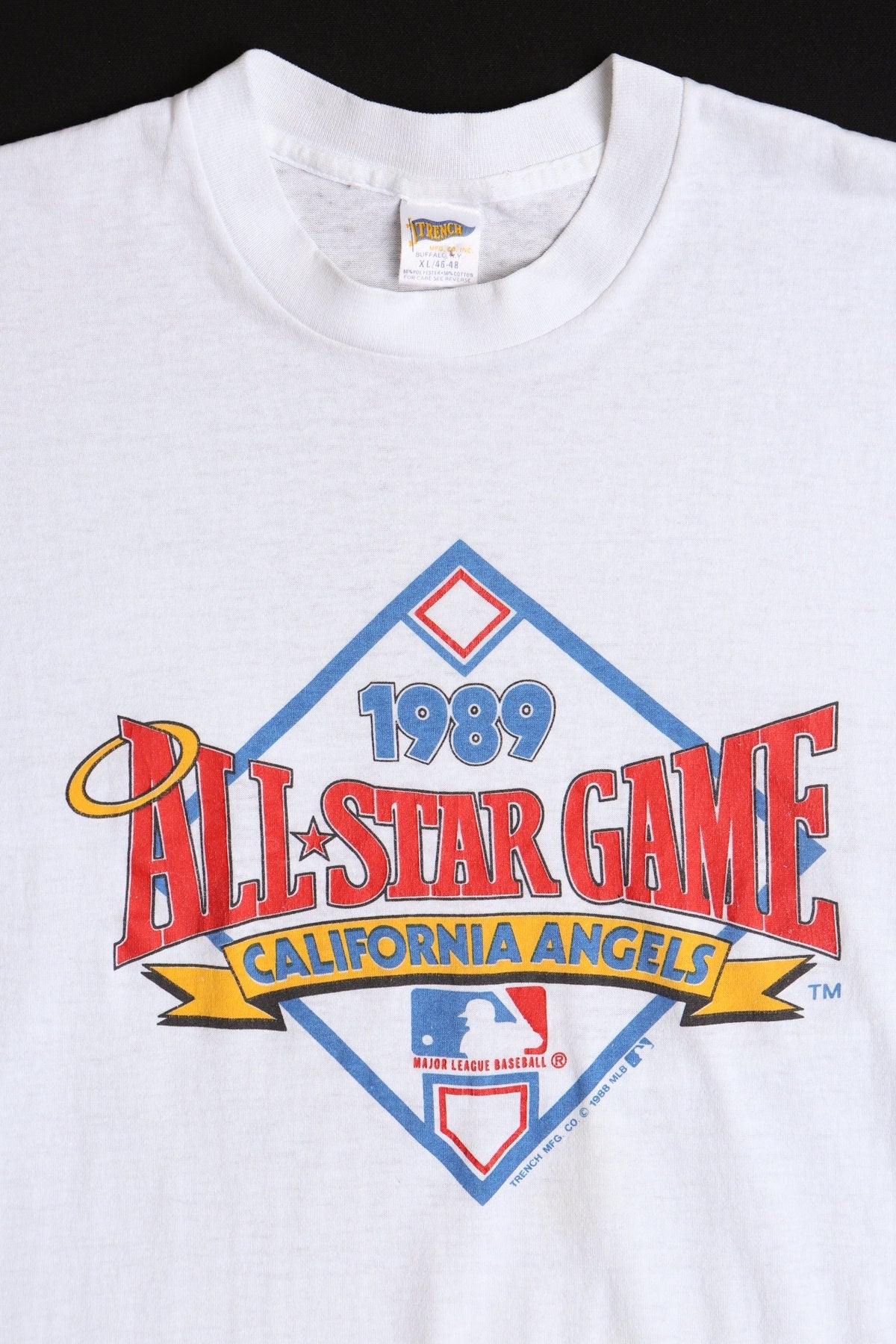 Vintage Baseball Graphic T-shirt - 1989 Allstar Game Print - Estimated Era 1980's - 1990's