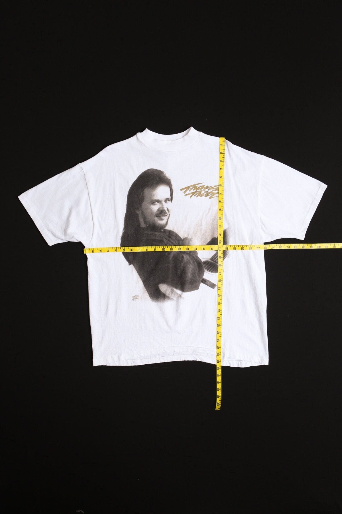 Vintage 90's travis tritt country music american white t-shirt shirt