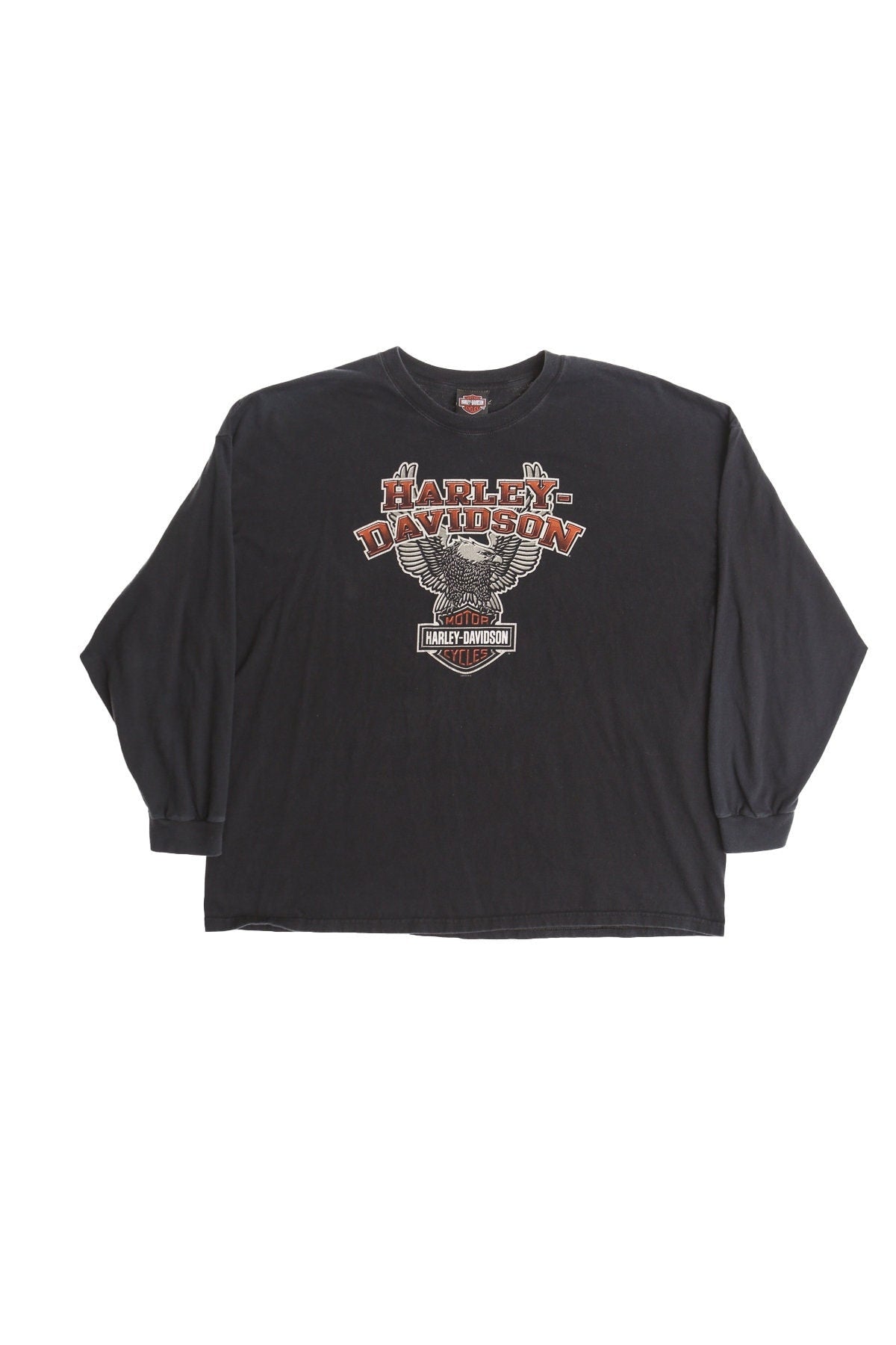 Harley davidson corona california shop shirt black long sleeve biker motorcycles