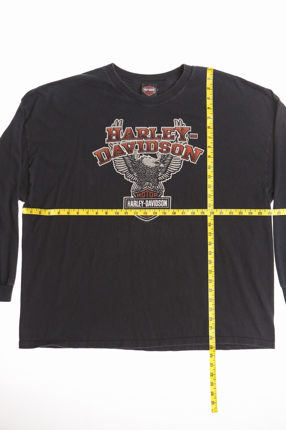 Harley davidson corona california shop shirt black long sleeve biker motorcycles