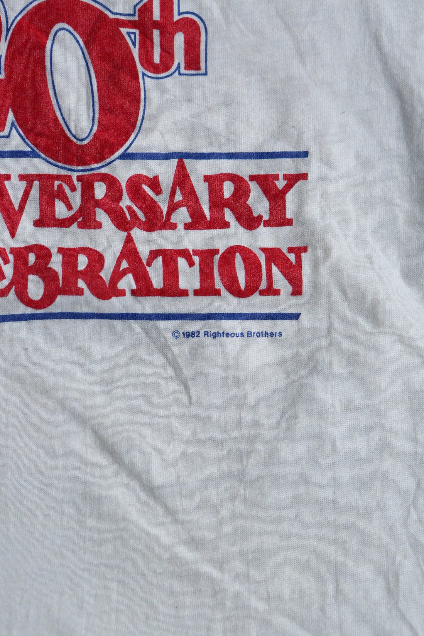 1982 vintage graphic rock band the righteous brothers 20th anniversary