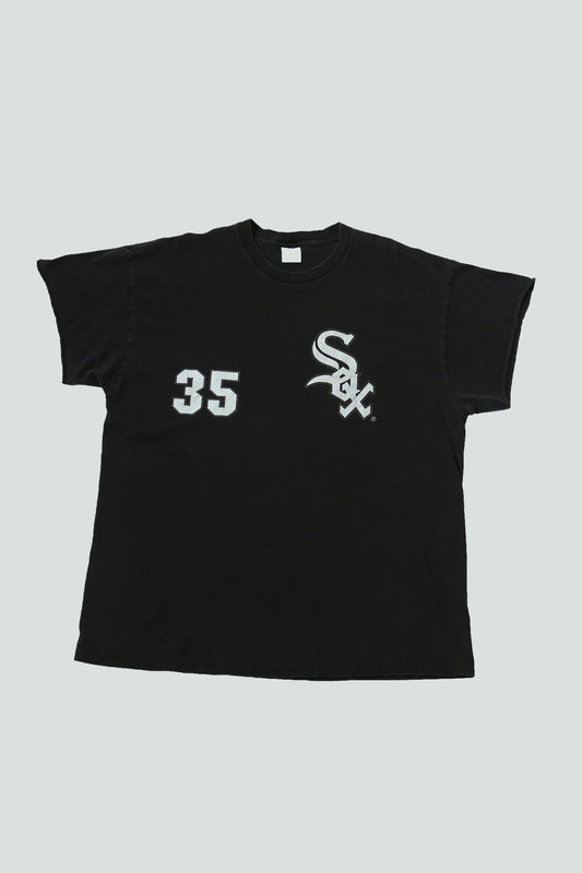 White sox baseball team mbl 35 black t-shirt vintage