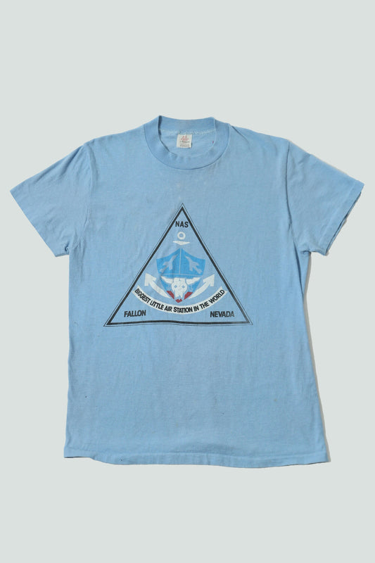 Vintage t-shirt fallon nevada 70's nas naval air station military us navy training facility made in usa