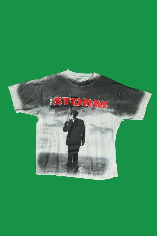 The storm vintage graphic t-shirt white black