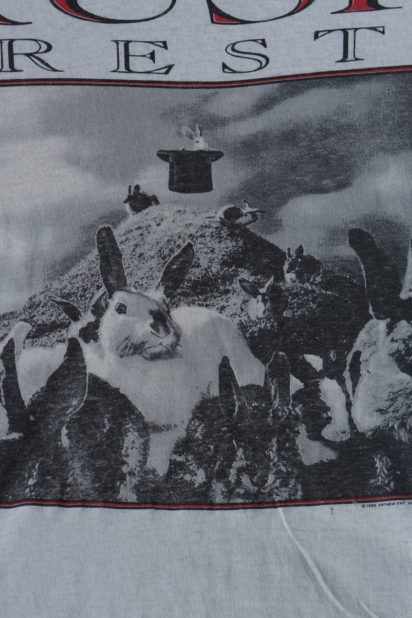 Rush vintage t-shirt 1990 presto rabbits magic hat