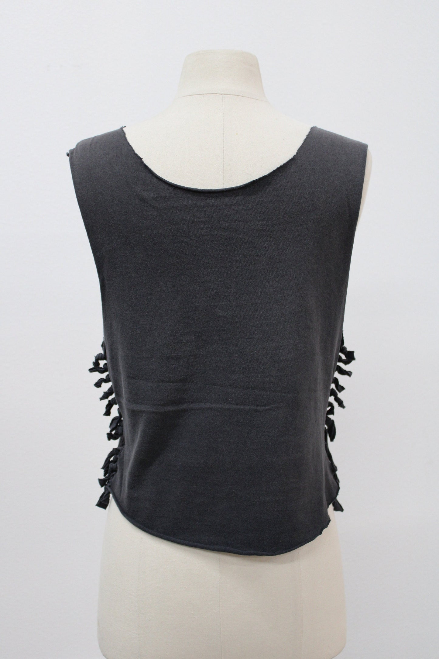 Tank top betty boop black biker motorcycle top costume made hand knit vintage rocker t-shirt