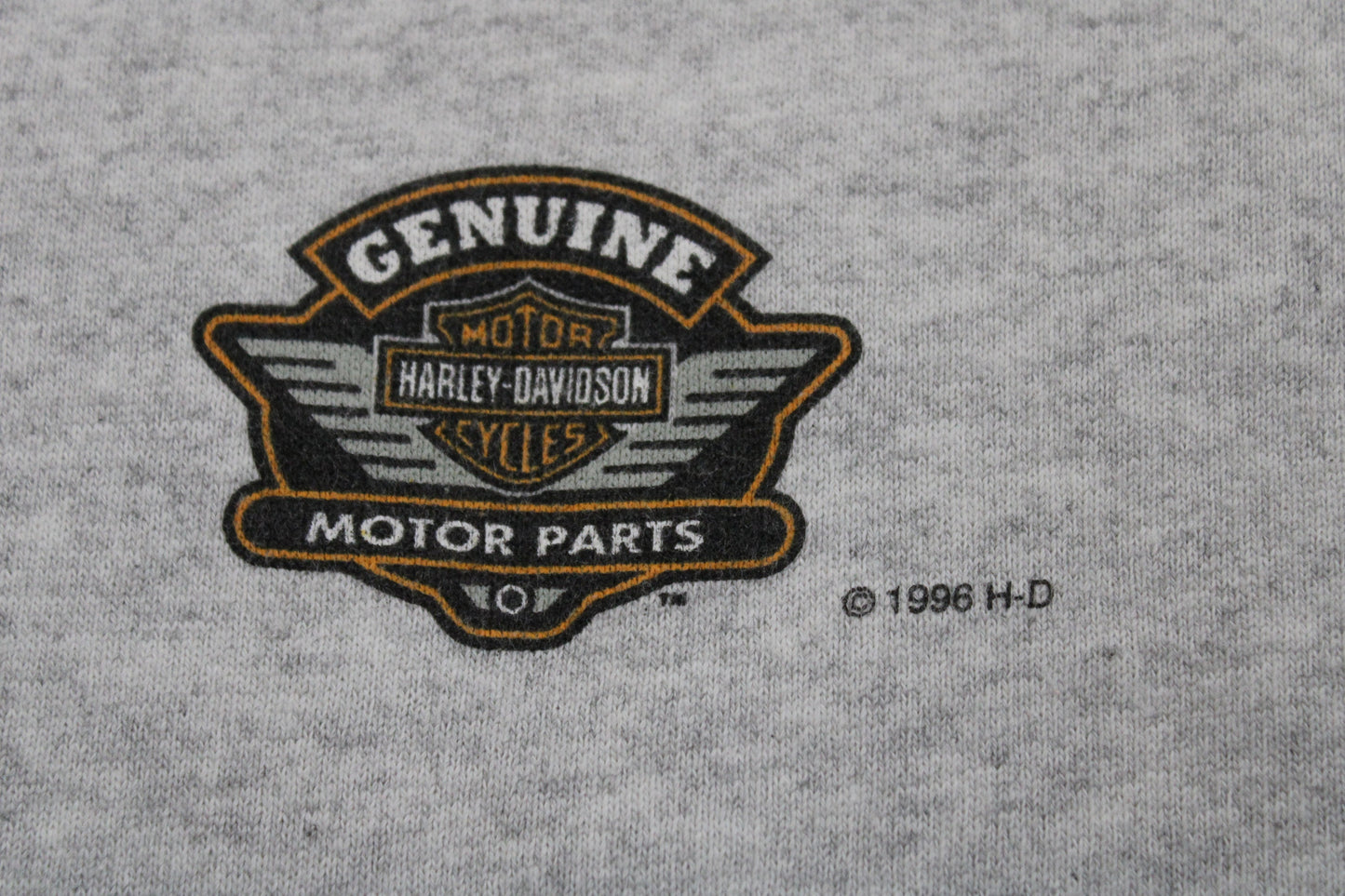 Harley davidson vintage sweatshirt biker motorcycle sparkplug print xl made in usa