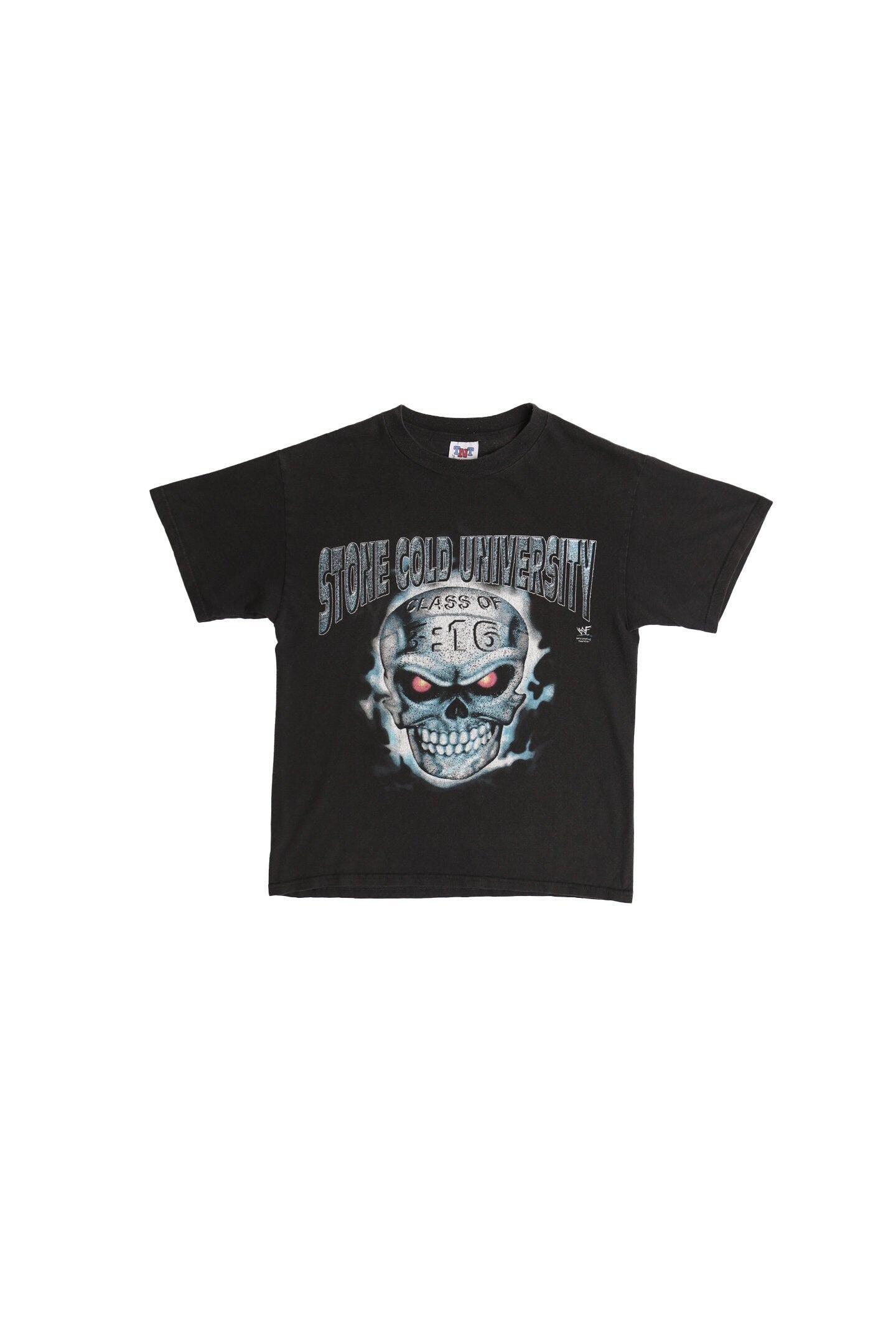 Vintage stone cold graphic t-shirt wrestling black university wwe