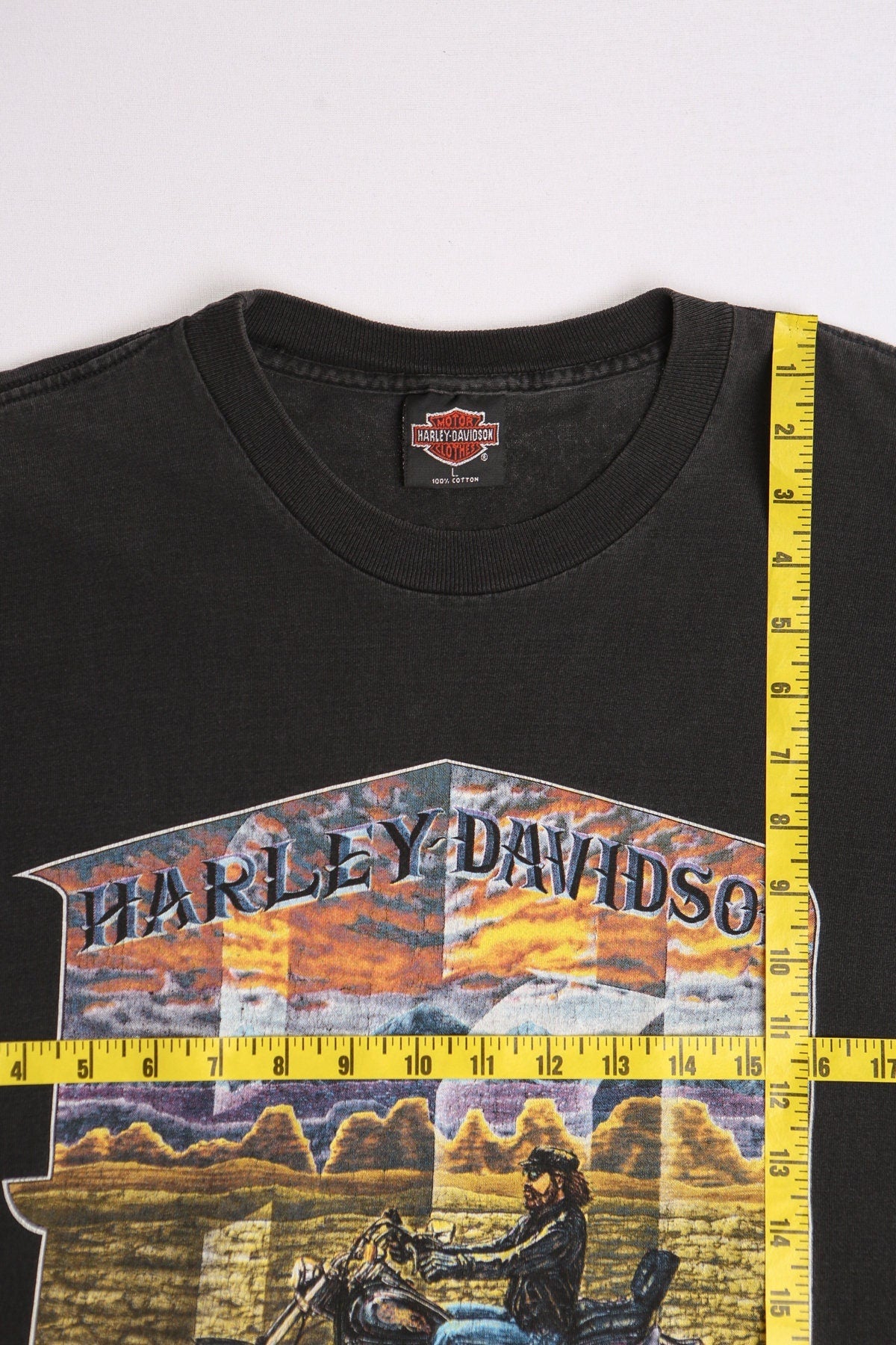 Vintage harley davidson t-shirt black los angeles california dealership freeway 101 biker