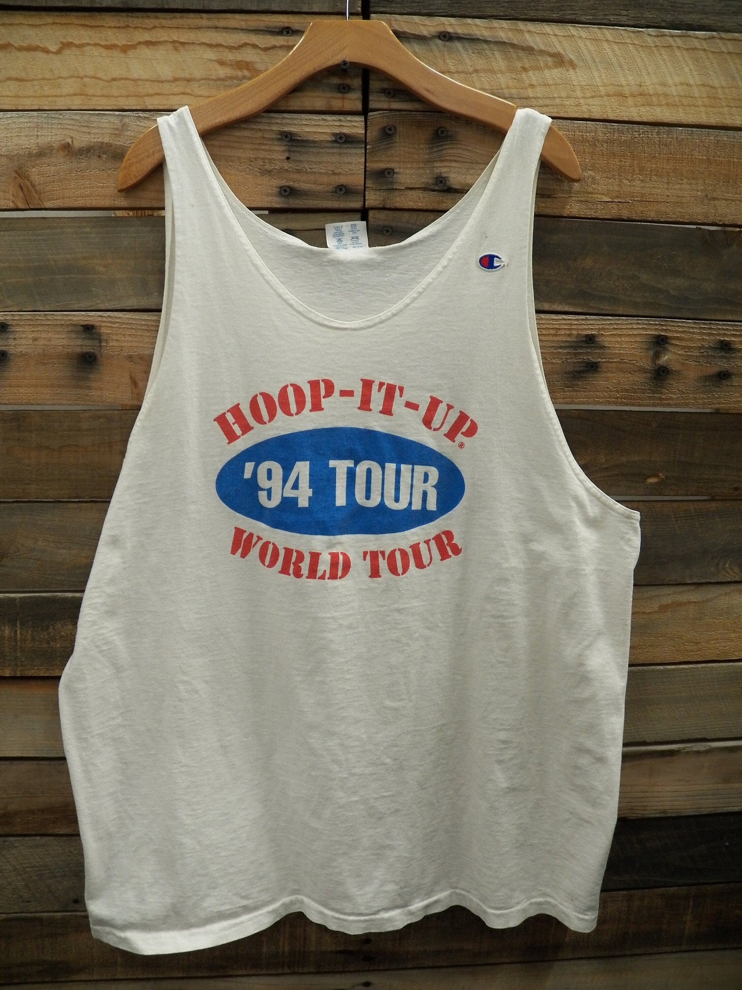 Champion vintage tank top 94 tour world tour hoop it up dallas 1994 made in usa xx large