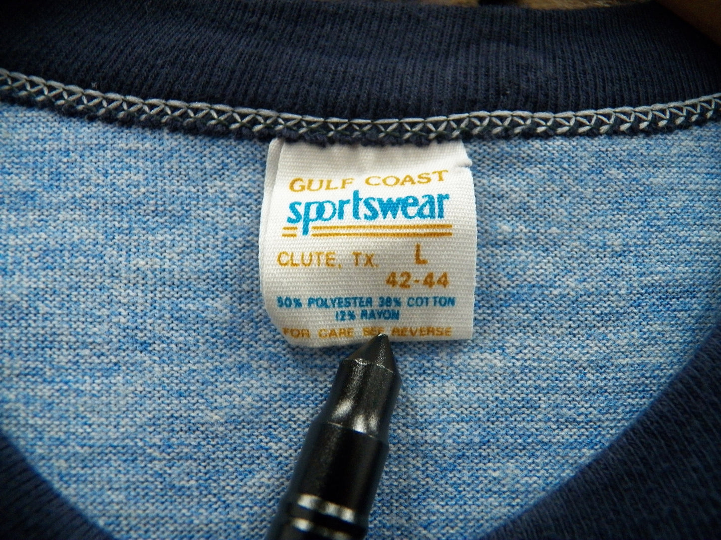 Vintage t-shirt department of energy united states of america blue sports wear gulf coast label made in usa