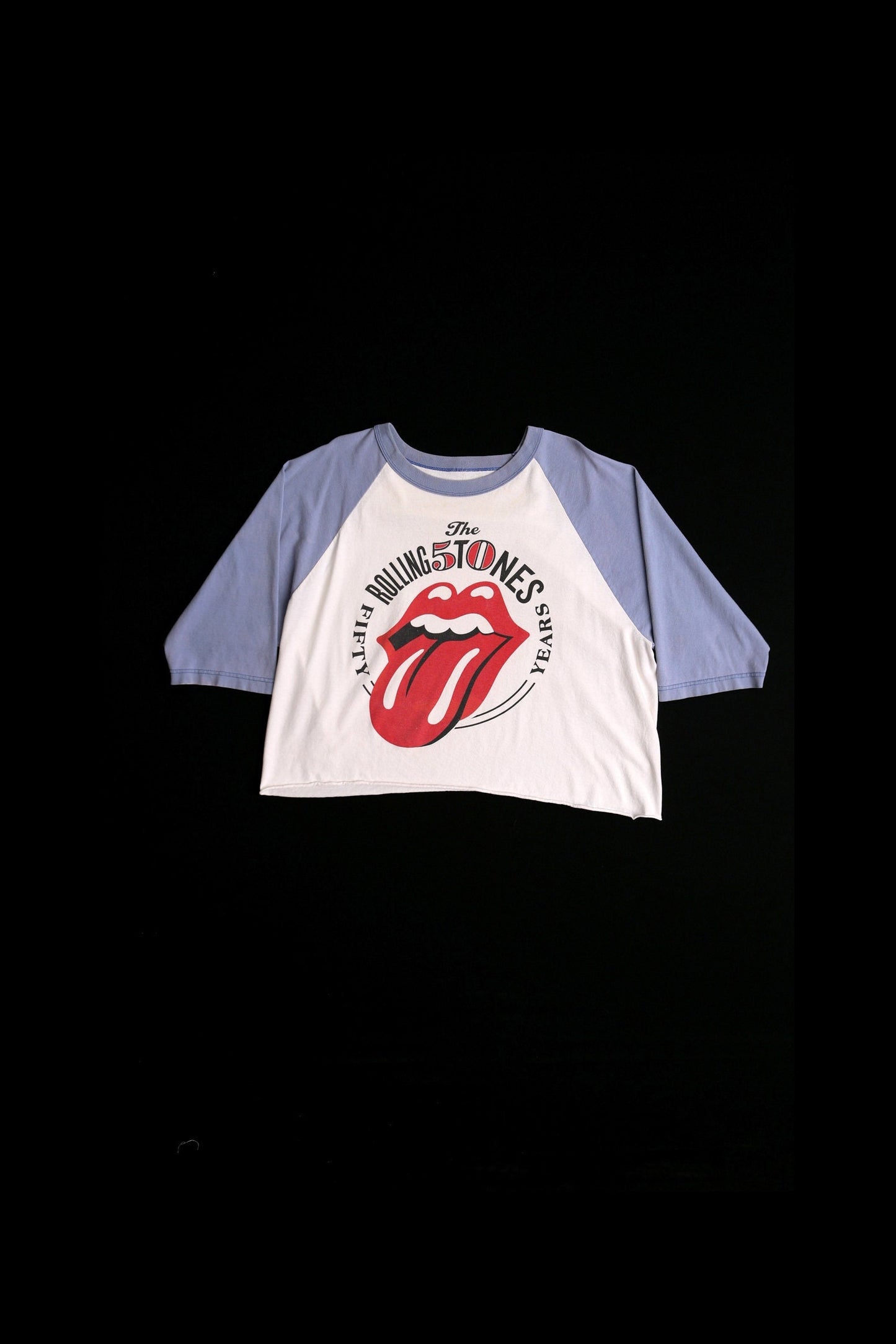 Vintage rolling stones graphic shirt baseball cropped 50 years