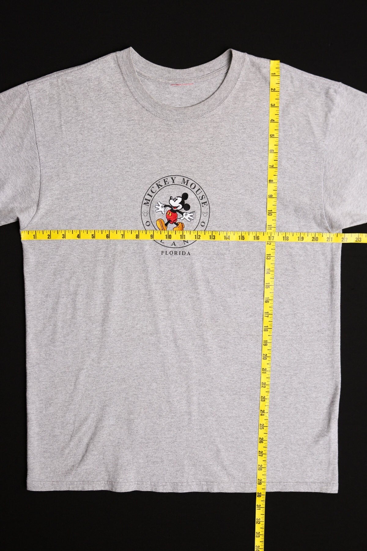 Vintage mickey mouse graphic t-shirt gray orlando florida walt disney co 90's
