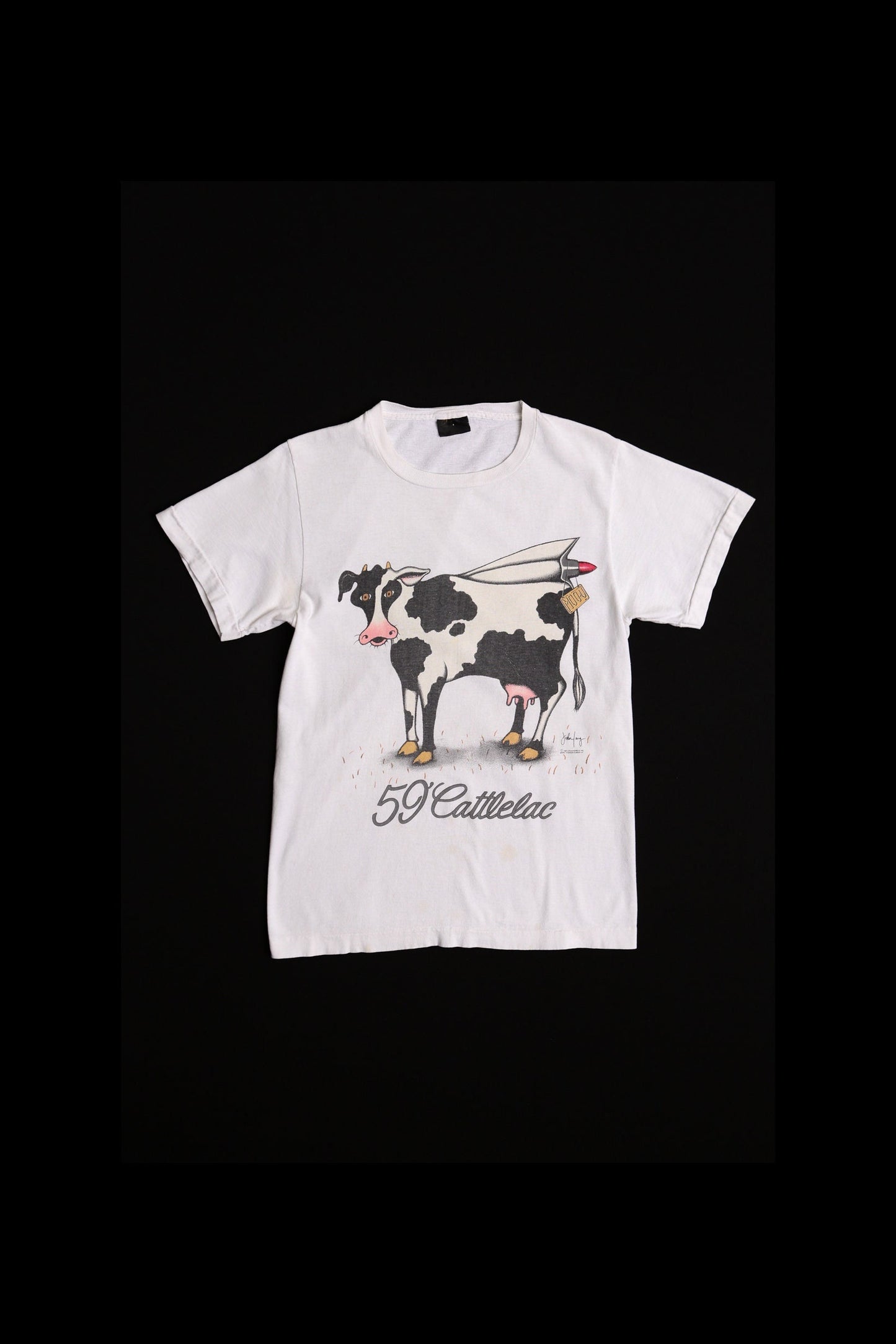Vintage cow cadallic cattlelac 59 t-shirt cattle graphic
