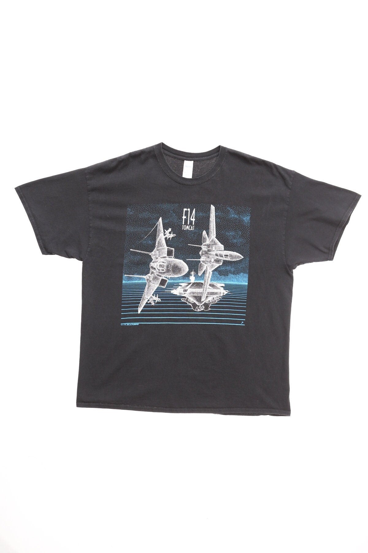 Vintage F14 tomcat fighter jet graphic t-shirt