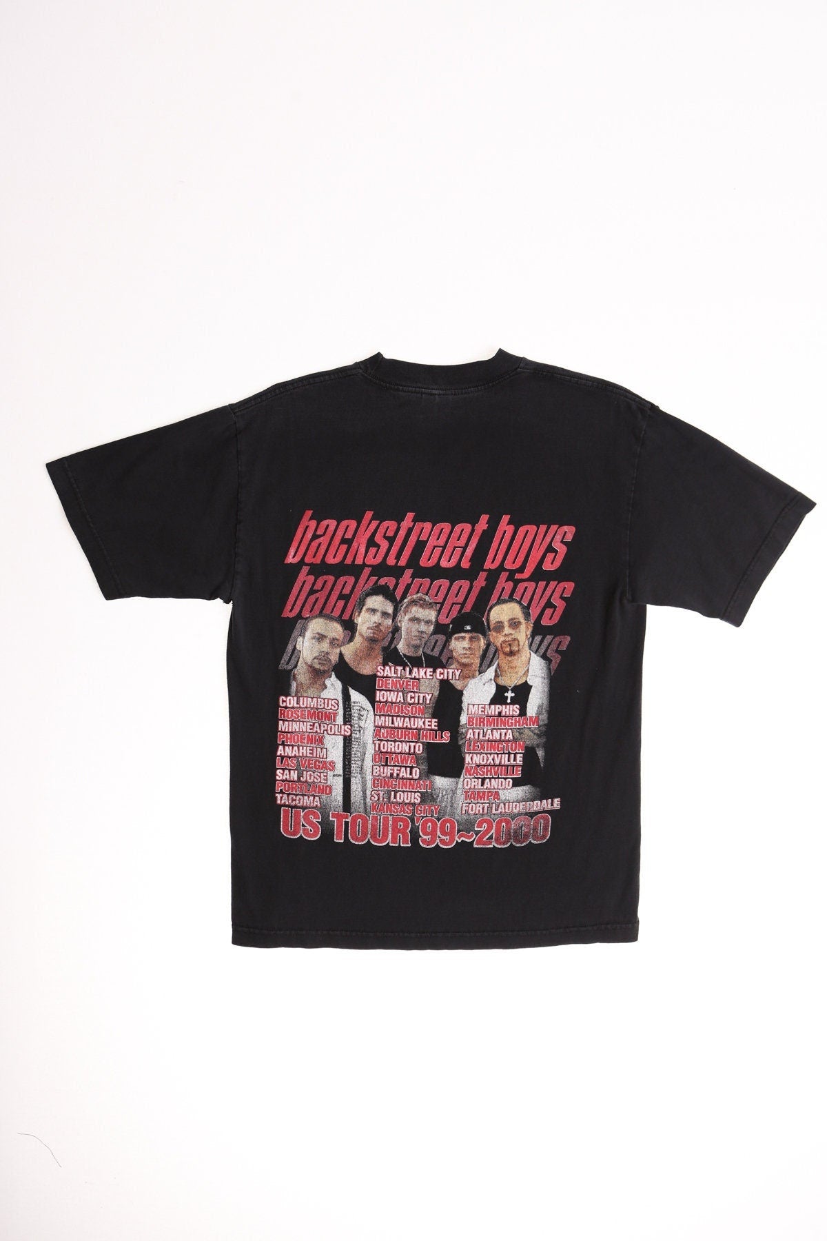 Back street boys millennium shirt us tour 99 2000 vintage white y2k