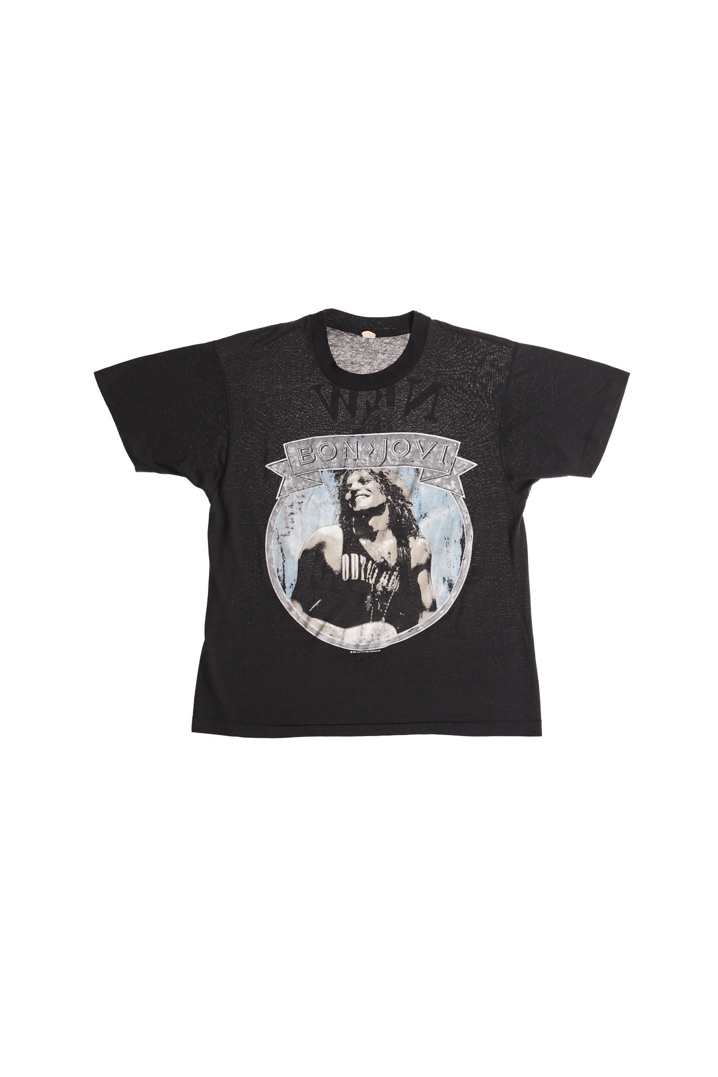 Bon jovi new jesrey rock shirt black tour concert vintage graphic