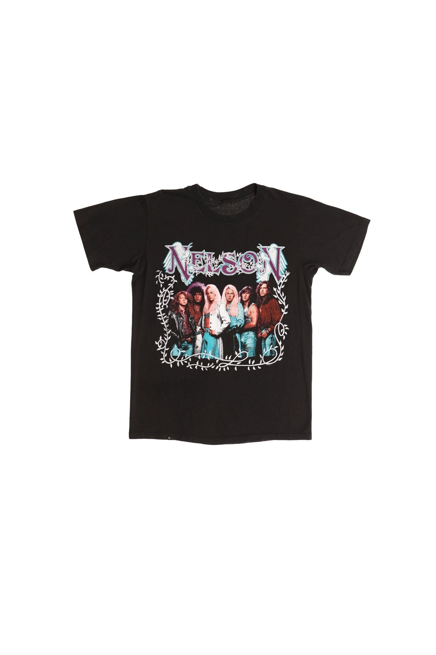 Vintage nelson rock tour shirt t-shirt 80's black band