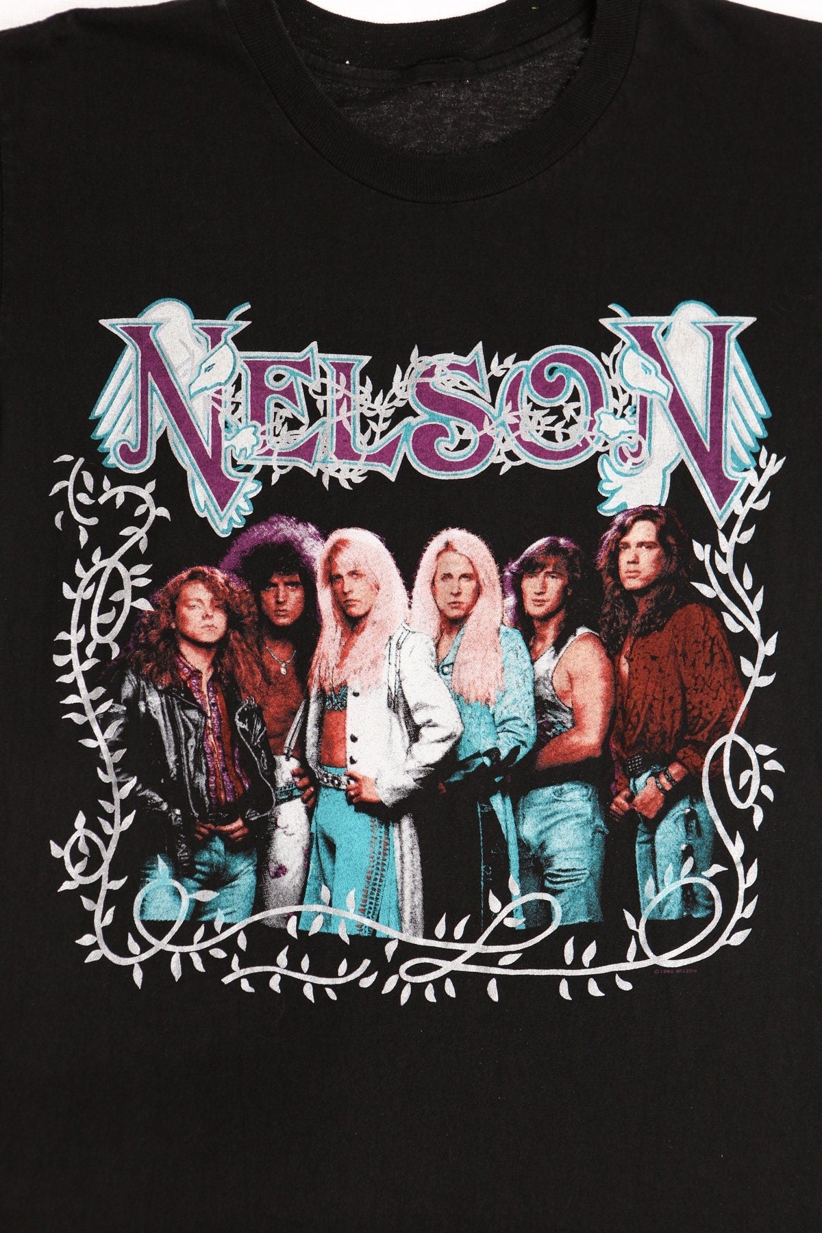 Vintage nelson rock tour shirt t-shirt 80's black band